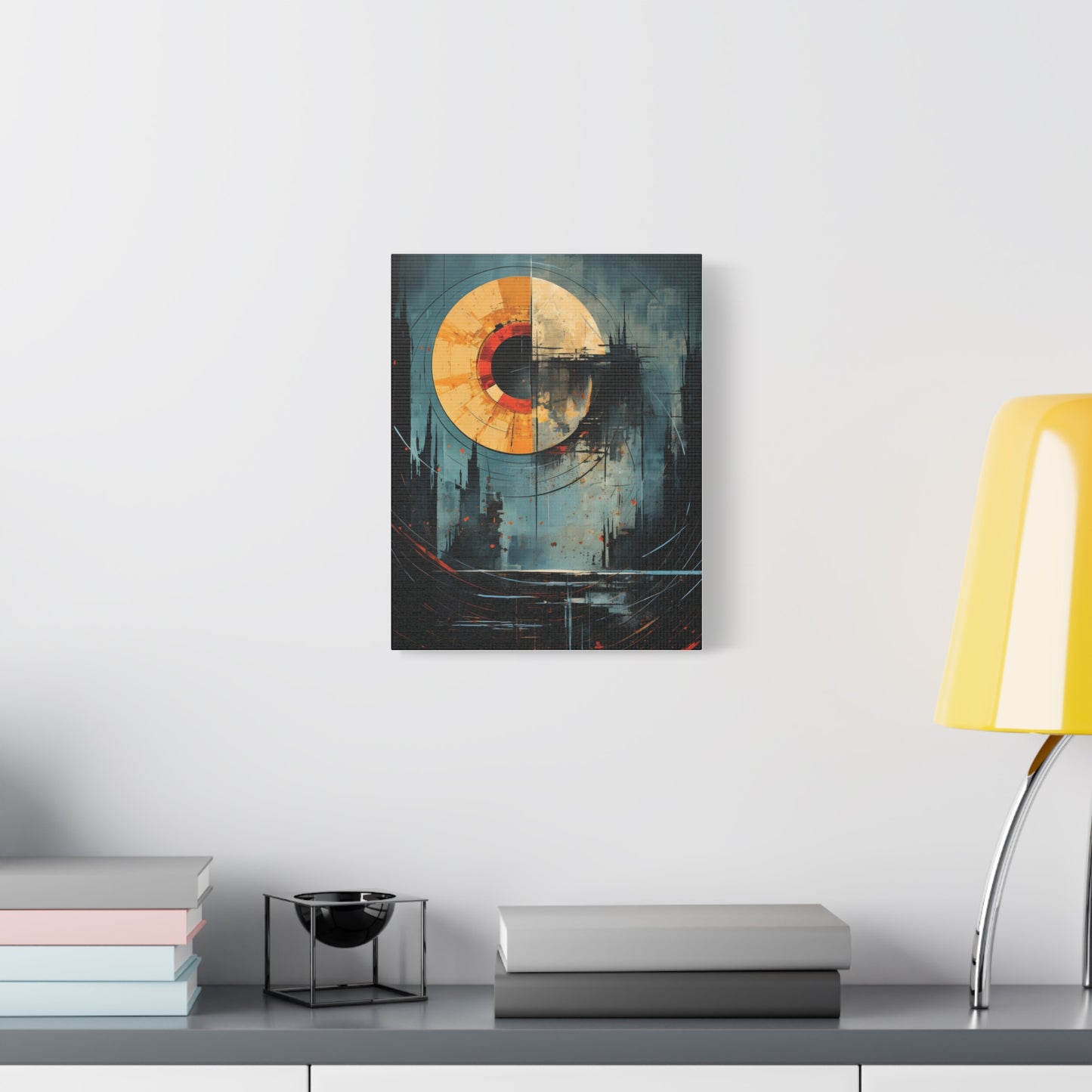 Orbital Echoes” — Cosmic Geometric Poster