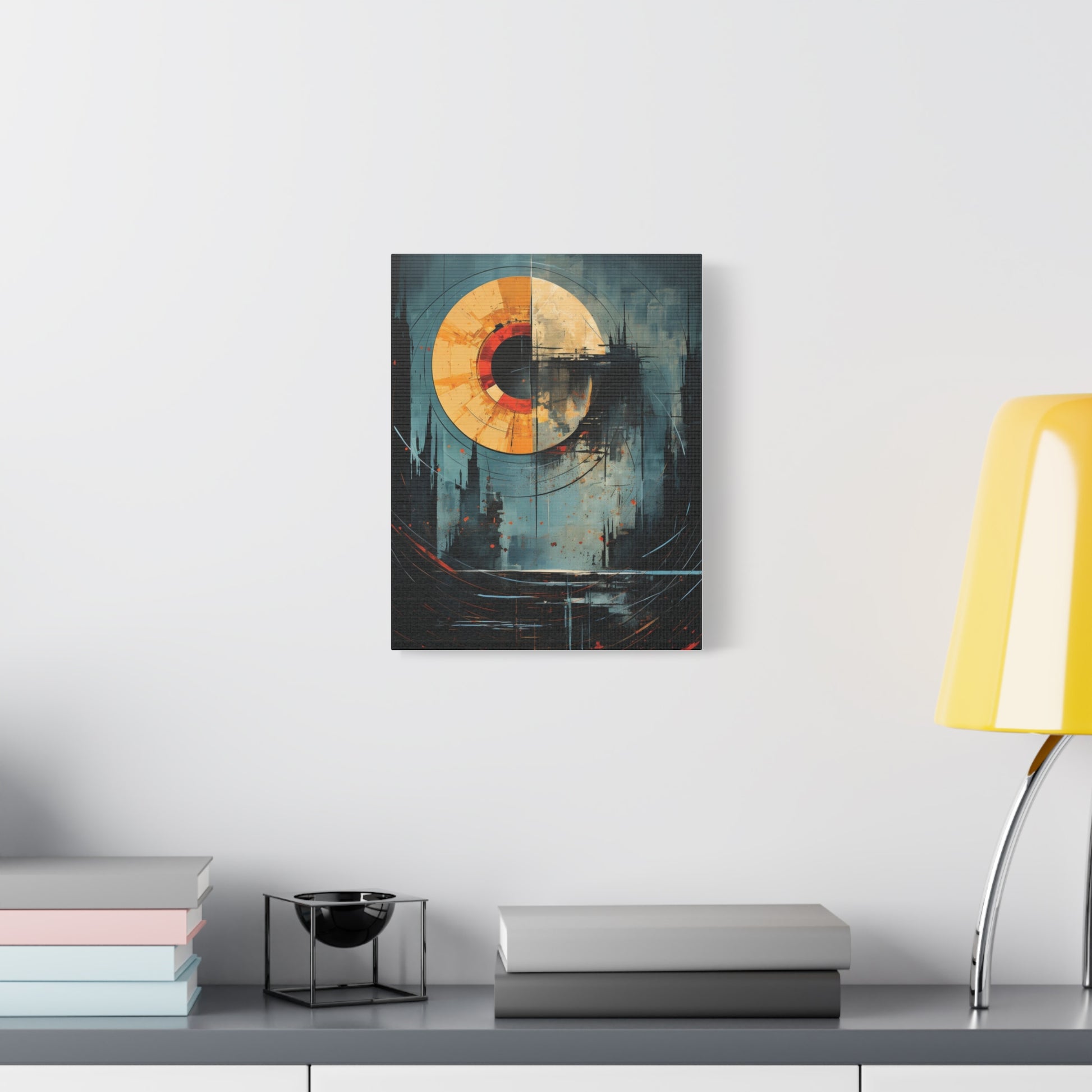 Orbital Echoes” — Cosmic Geometric Poster