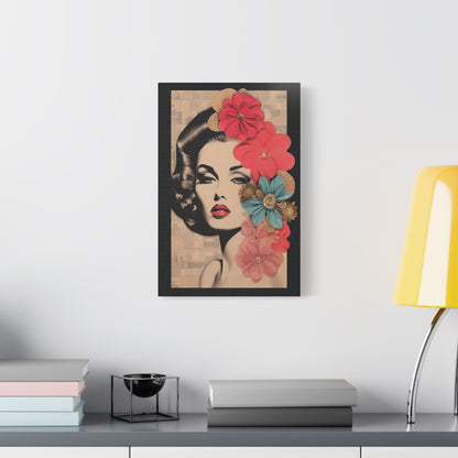 Elegant Floral Art Canvas Print, Wall Decor, Home Decoration