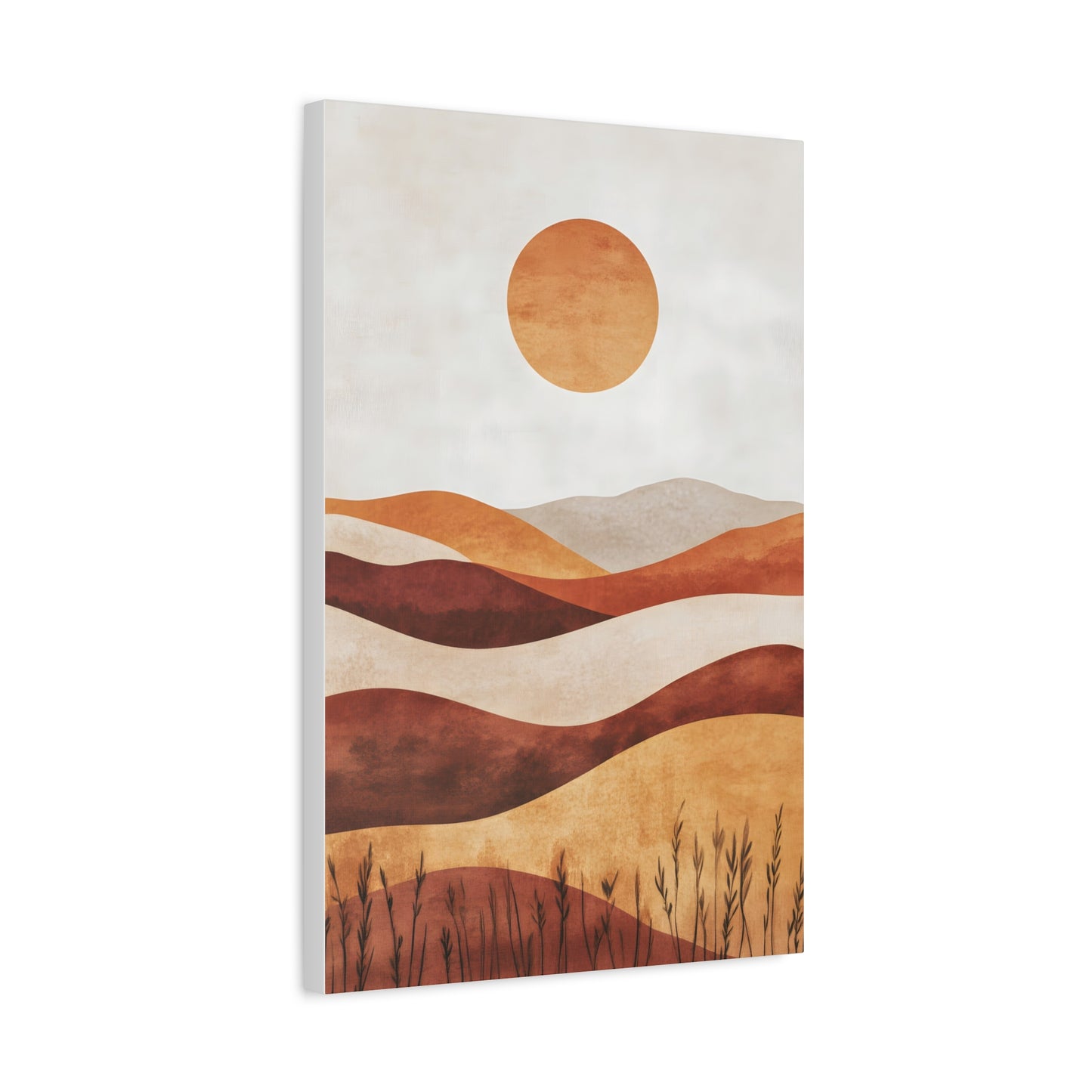 Boho Landscape Canvas Wall Art, Modern Home Decor