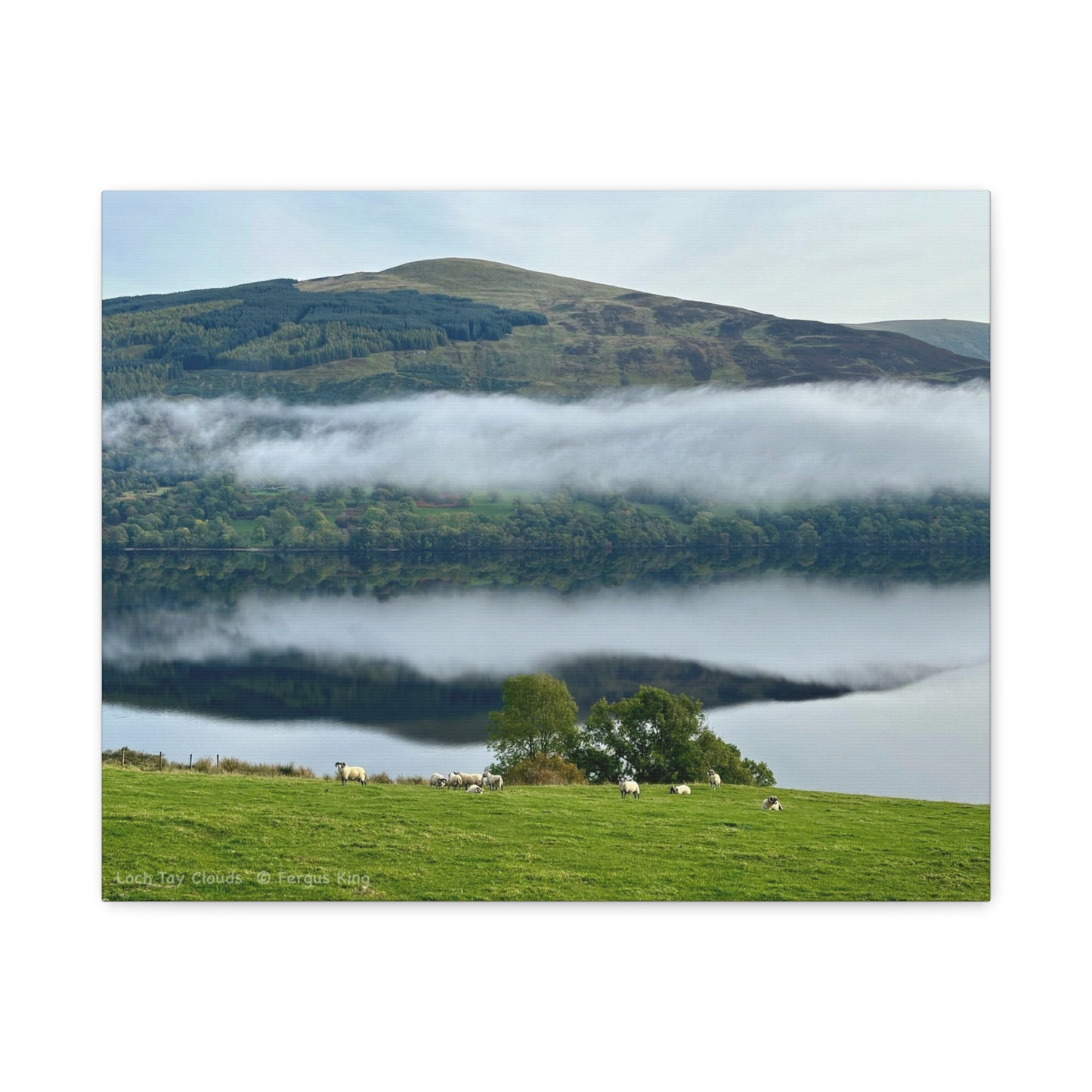 Loch Tay Clouds – Scottish Landscape Canvas Print by Fergus King