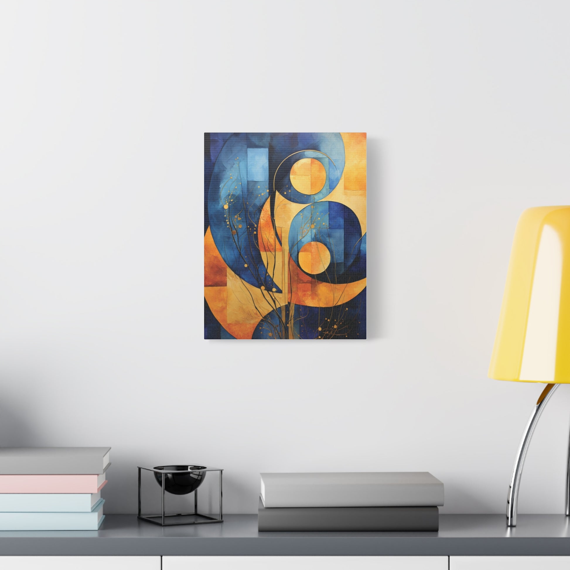 Abstract Geometric Canvas Art, Modern Wall Decor,