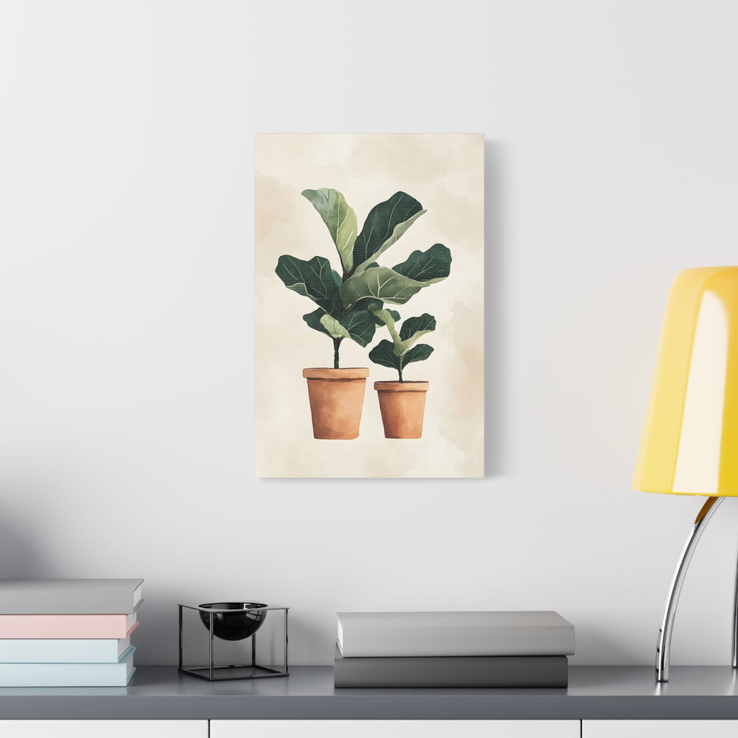 Botanical Wall Art Print, Fiddle Leaf Fig Canvas