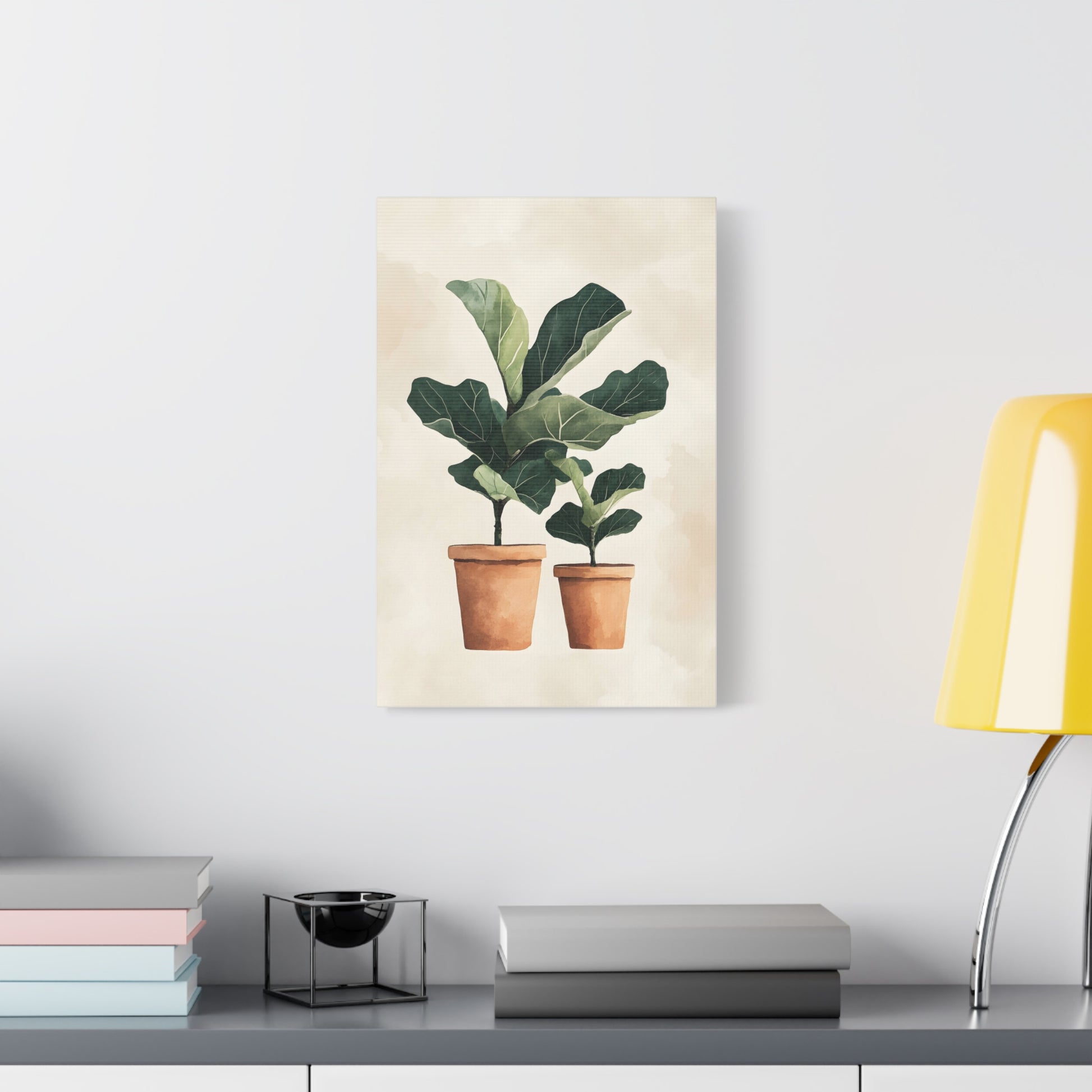 Botanical Wall Art Print, Fiddle Leaf Fig Canvas