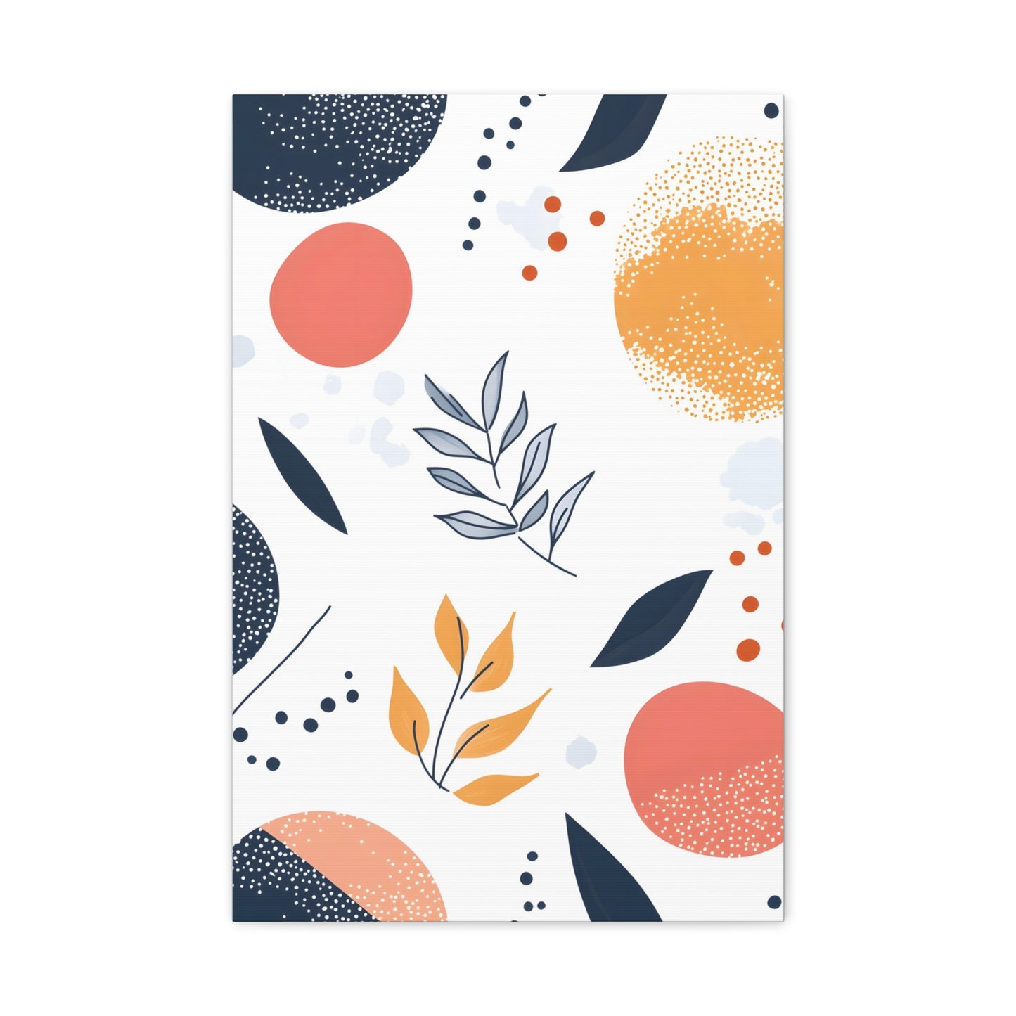 Abstract Botanical Canvas Print – Modern Floral Wall Art