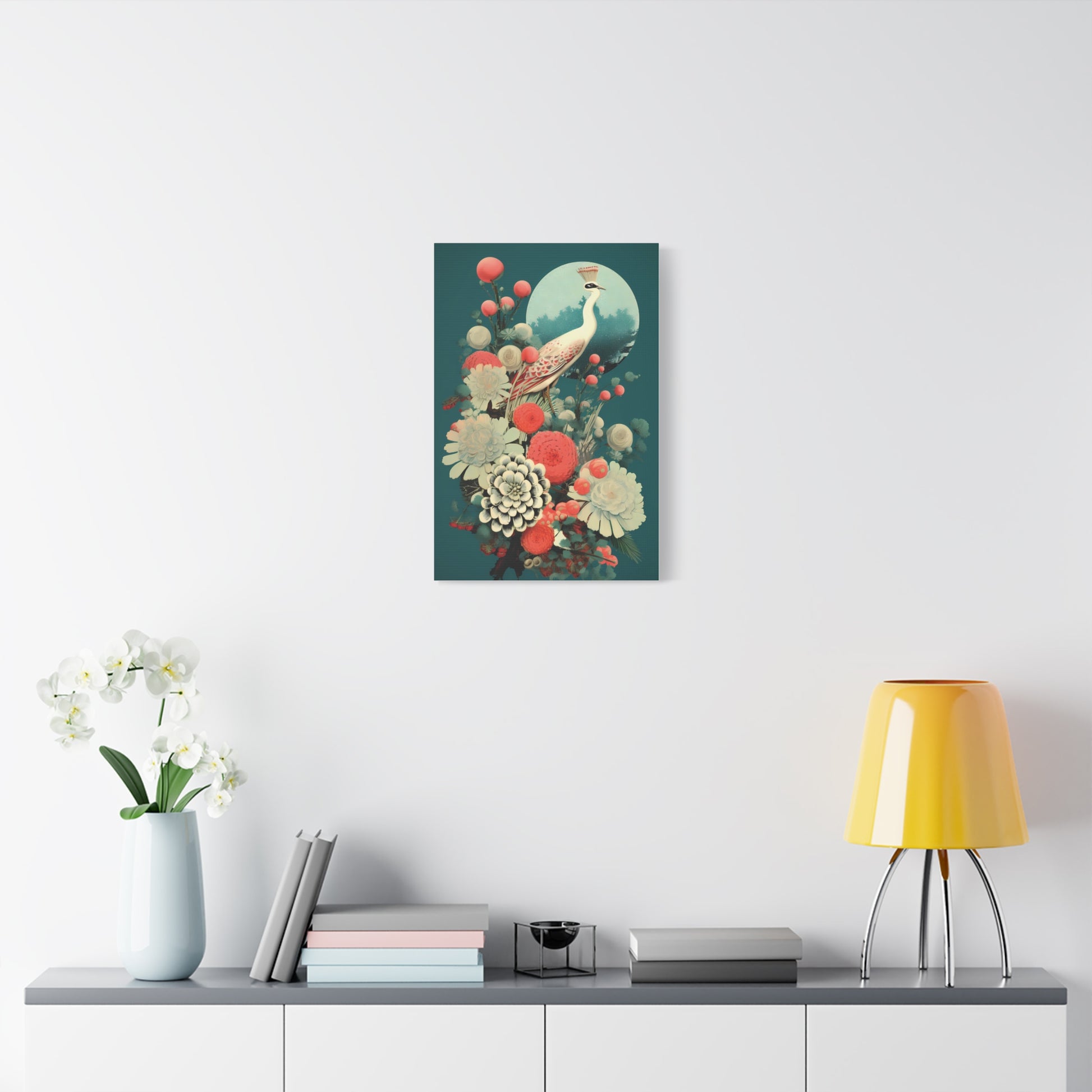 Elegant Peony Art Canvas Print, Wall Decor for Home