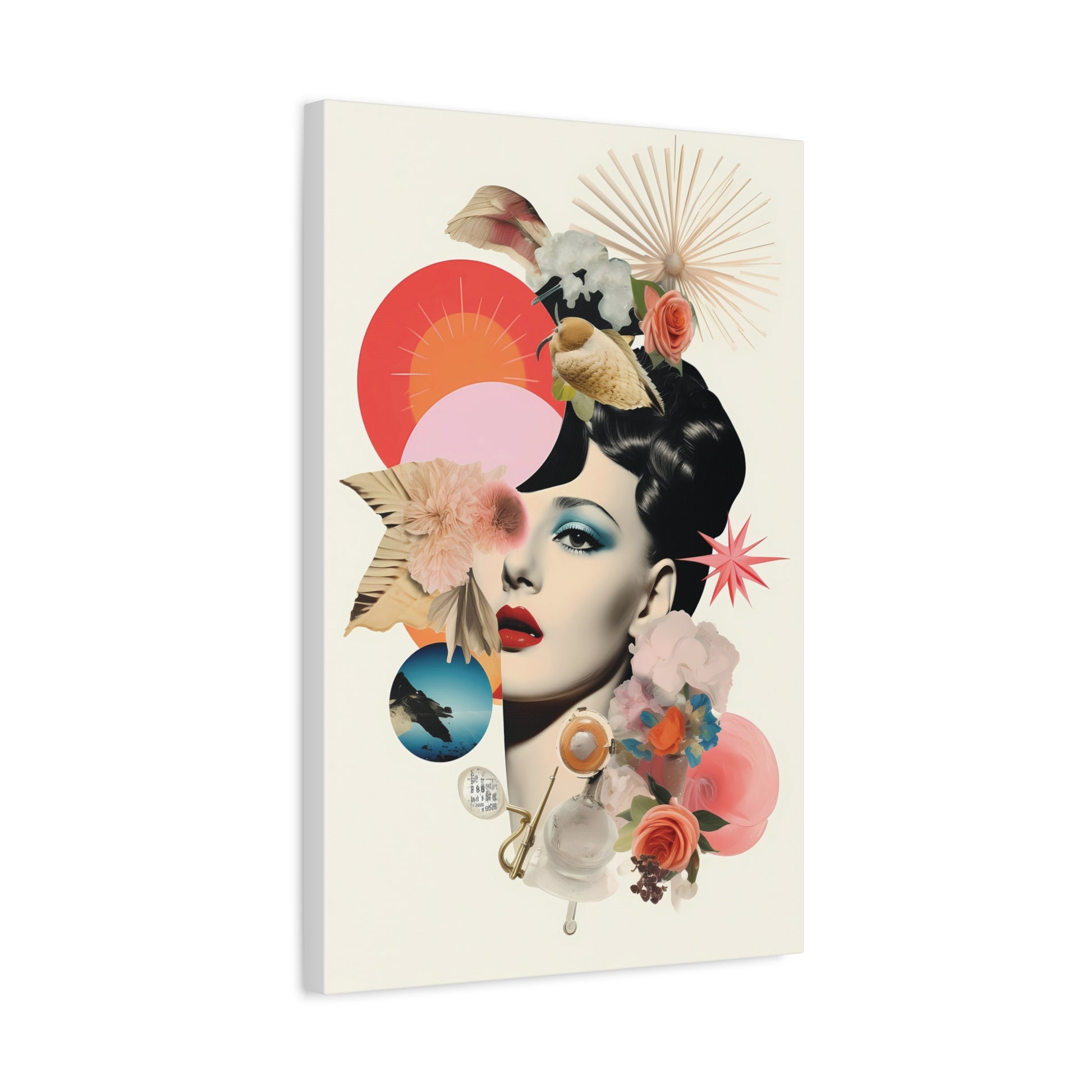 Elegant Feminine Wall Art - Matte Canvas Decor