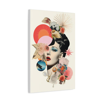 Elegant Feminine Wall Art - Matte Canvas Decor