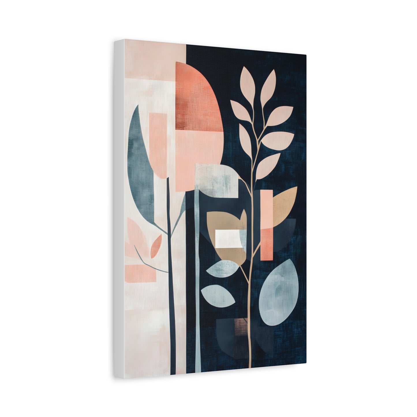 Botanical Abstract Matte Canvas Wall Art – Stretched 1.25"