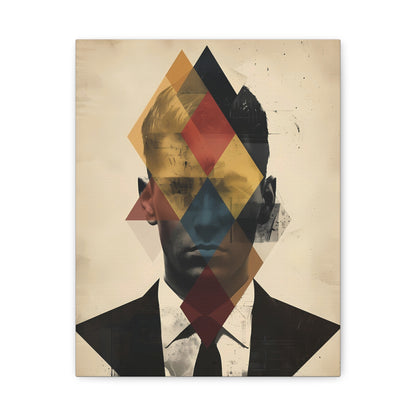 Abstract Portrait Canvas Art, Modern Wall Decor