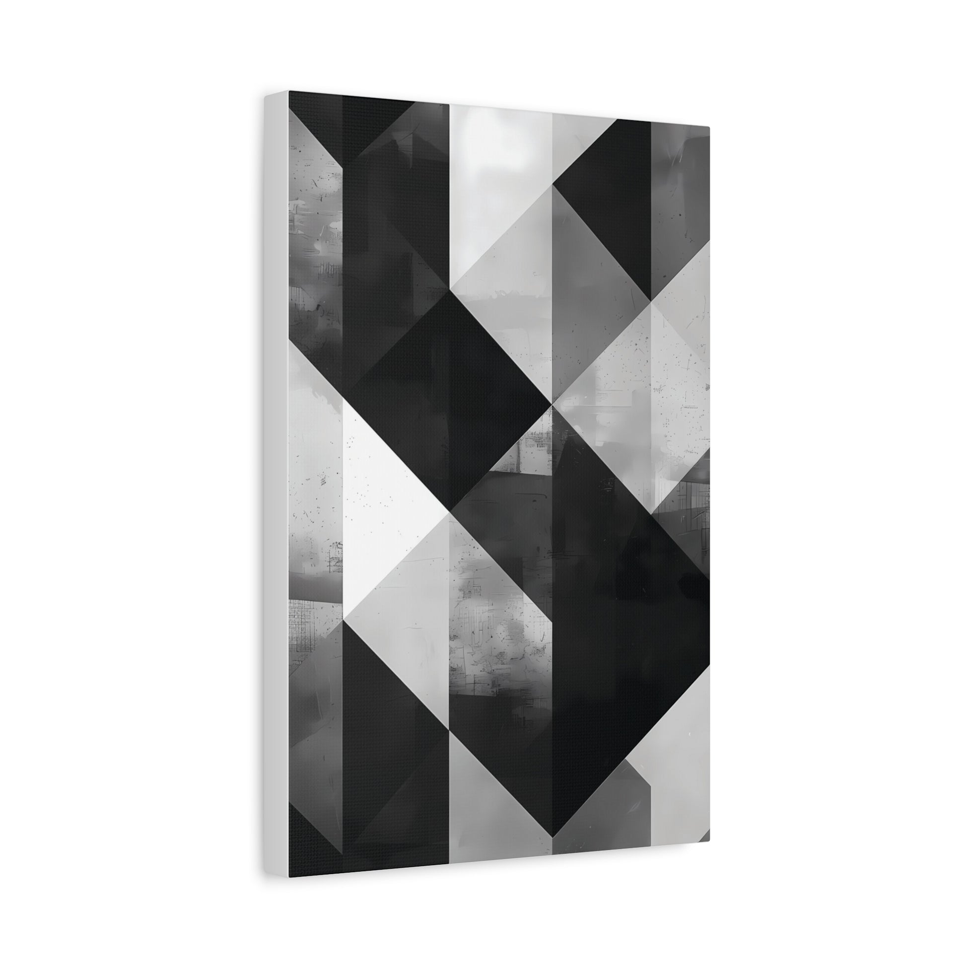 Architectural Balance — Monochrome Abstract Geometric Print