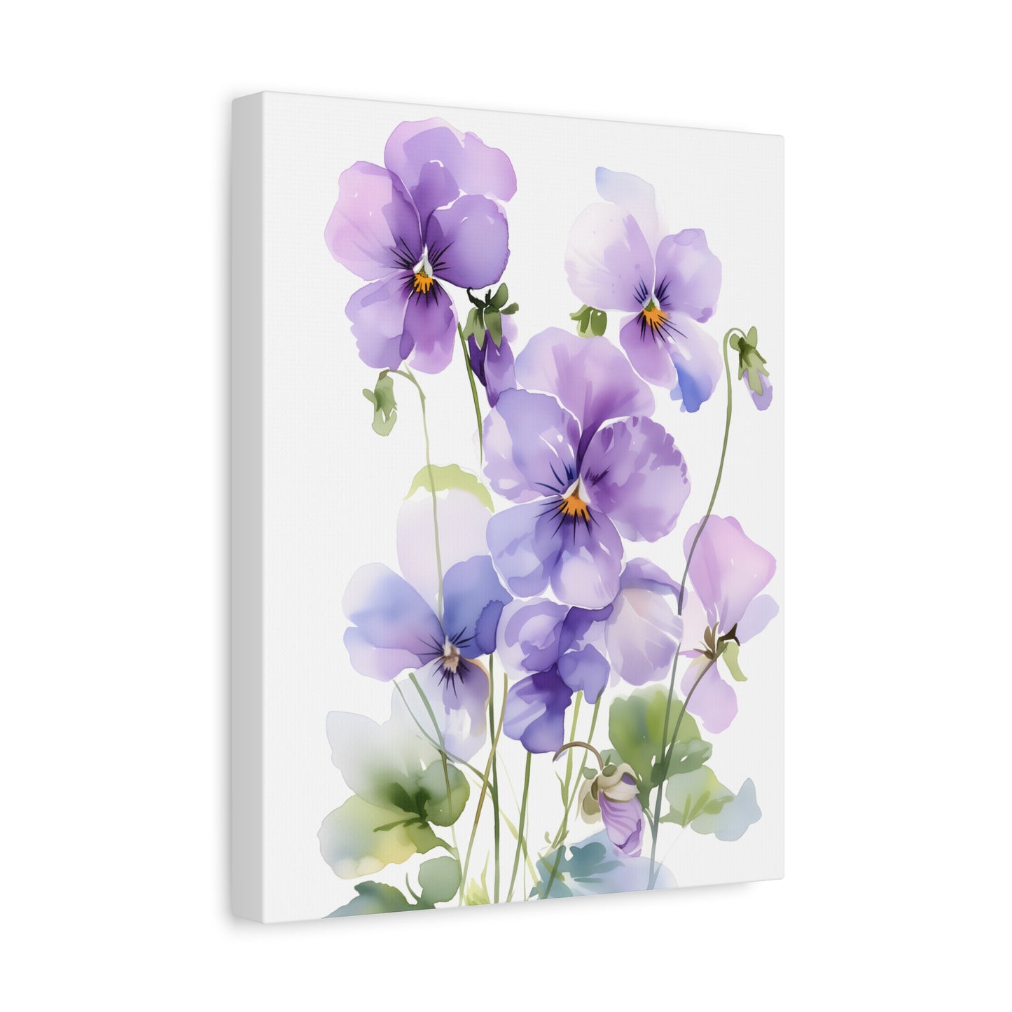 Elegant Pansy Flower Art Print, Home Decor