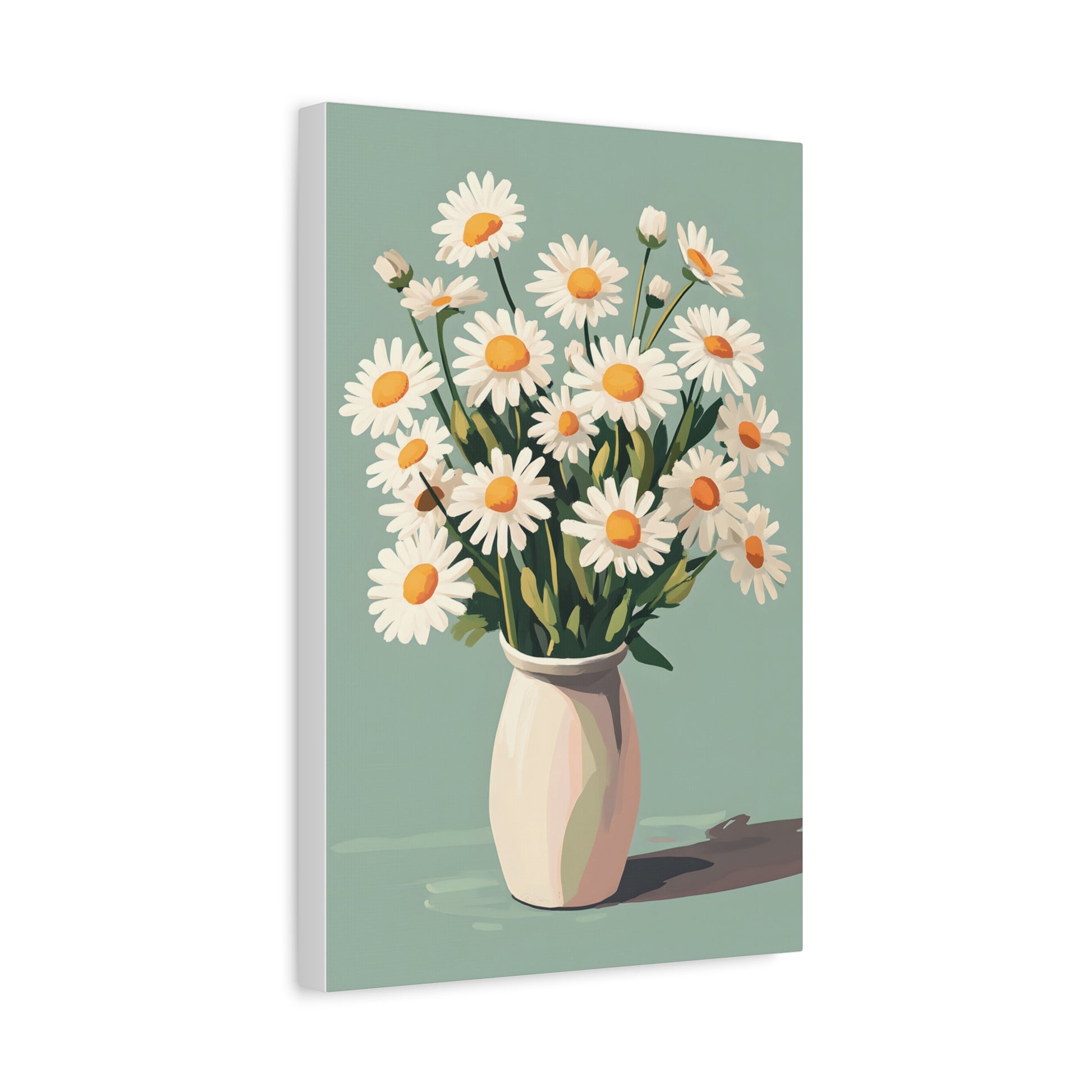 Daisy Bouquet Canvas Wall Art - Matte Stretched
