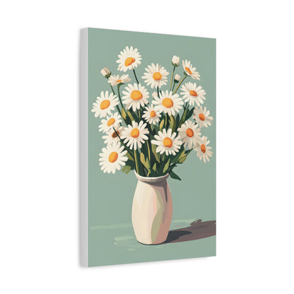 Daisy Bouquet Canvas Wall Art - Matte Stretched
