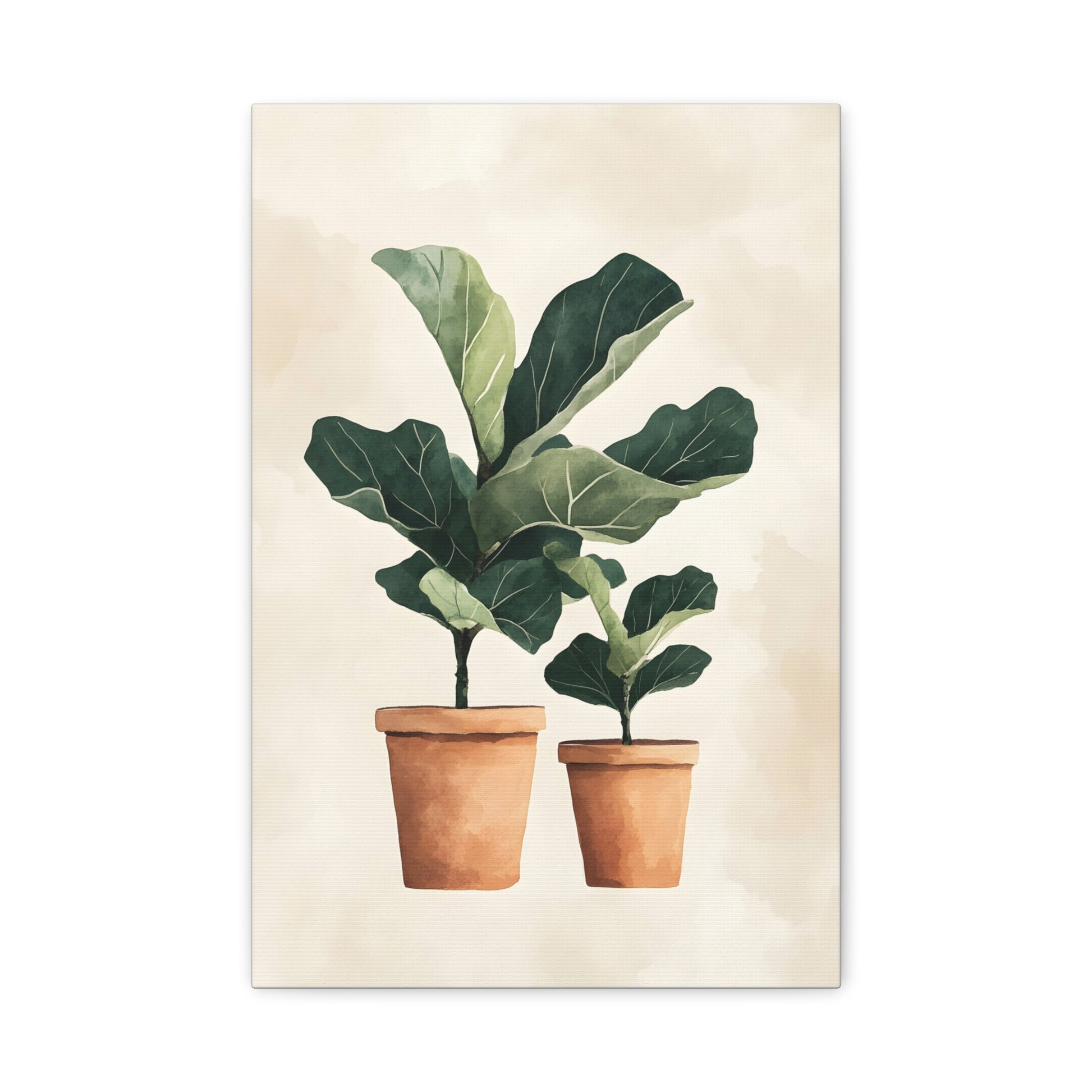 Botanical Wall Art Print, Fiddle Leaf Fig Canvas
