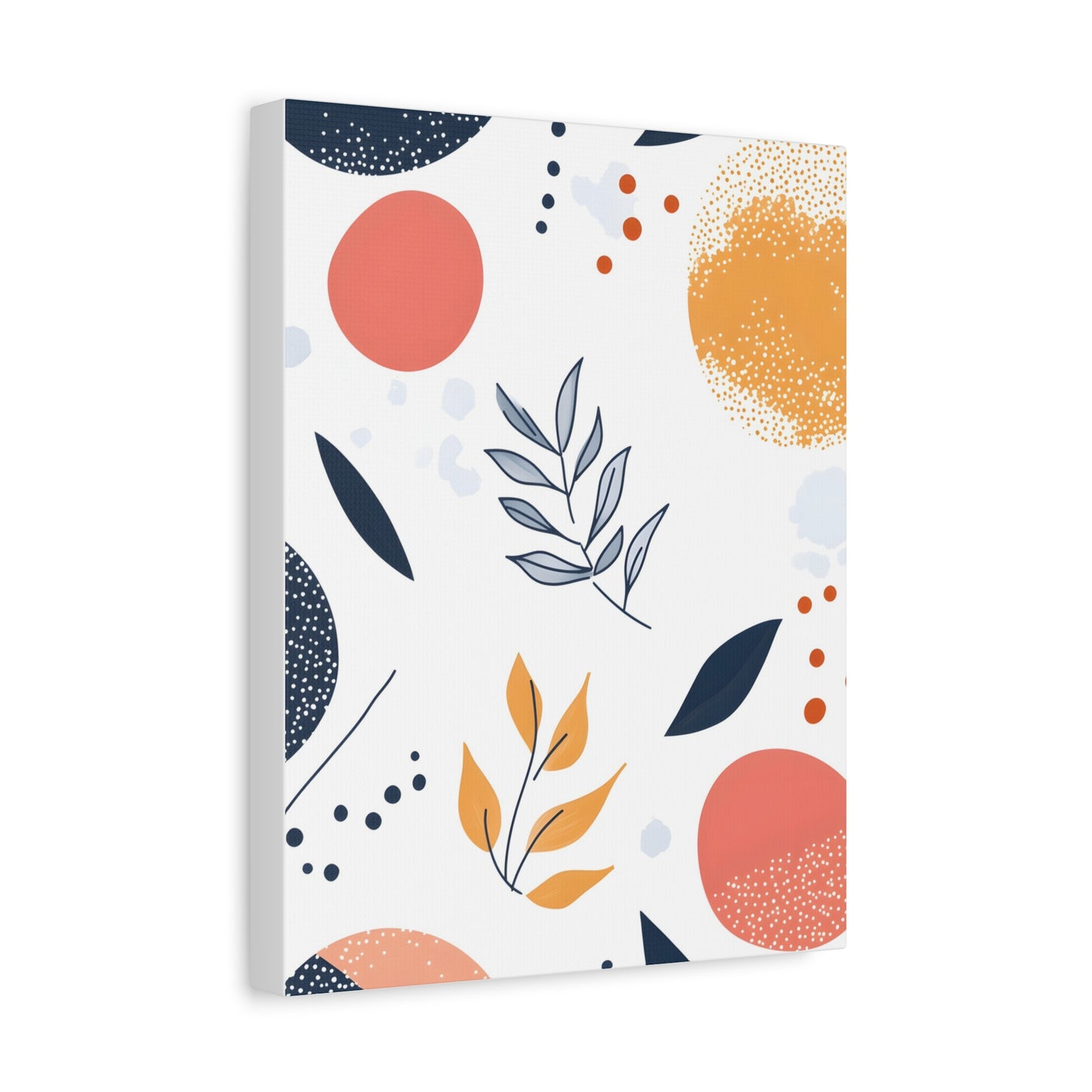 Abstract Botanical Canvas Print – Modern Floral Wall Art