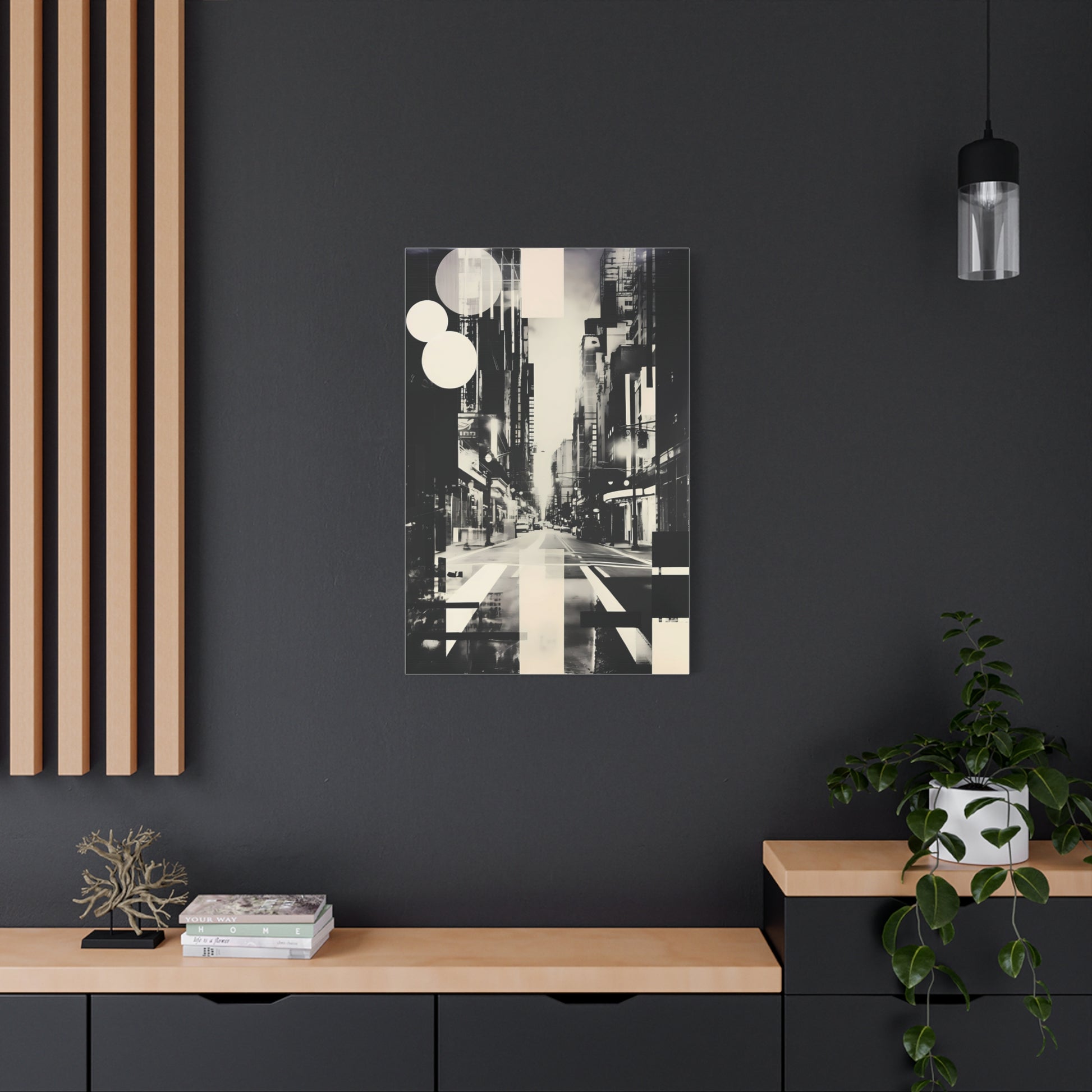 Urban Abstract Wall Art Canvas Print, Modern Home Decor