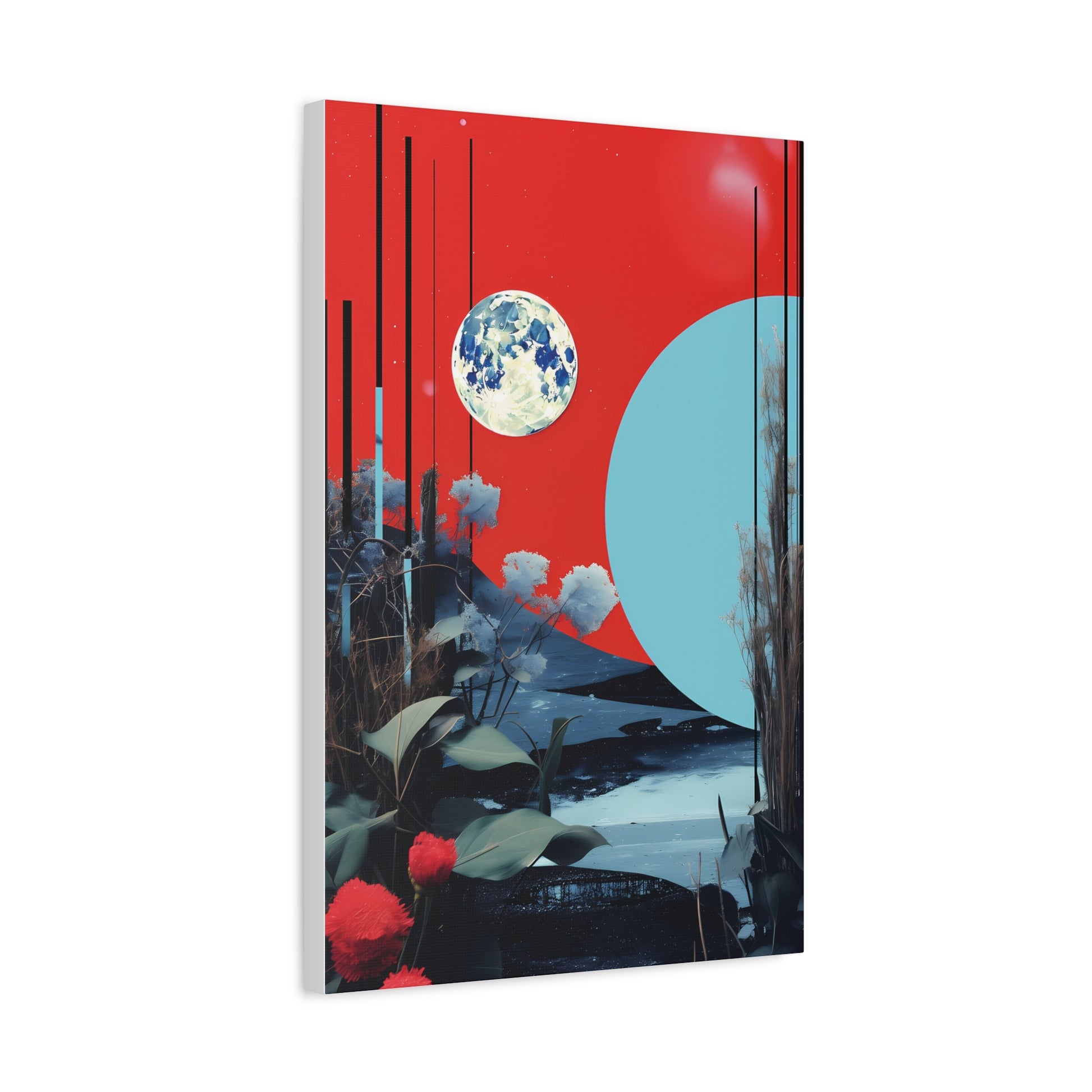 Artistic Matte Canvas Wall Art - Colorful Landscape Decor