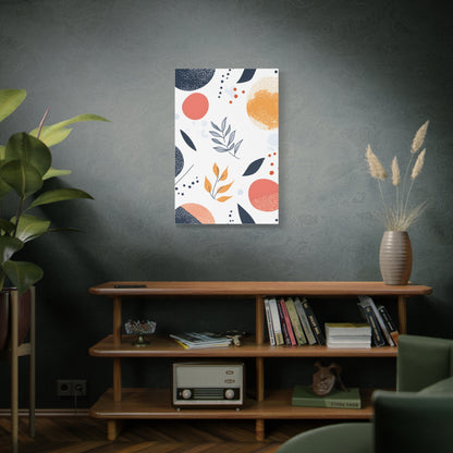 Abstract Botanical Canvas Print – Modern Floral Wall Art
