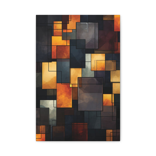 Abstract Matte Canvas Wall Art, Modern Decor for Home