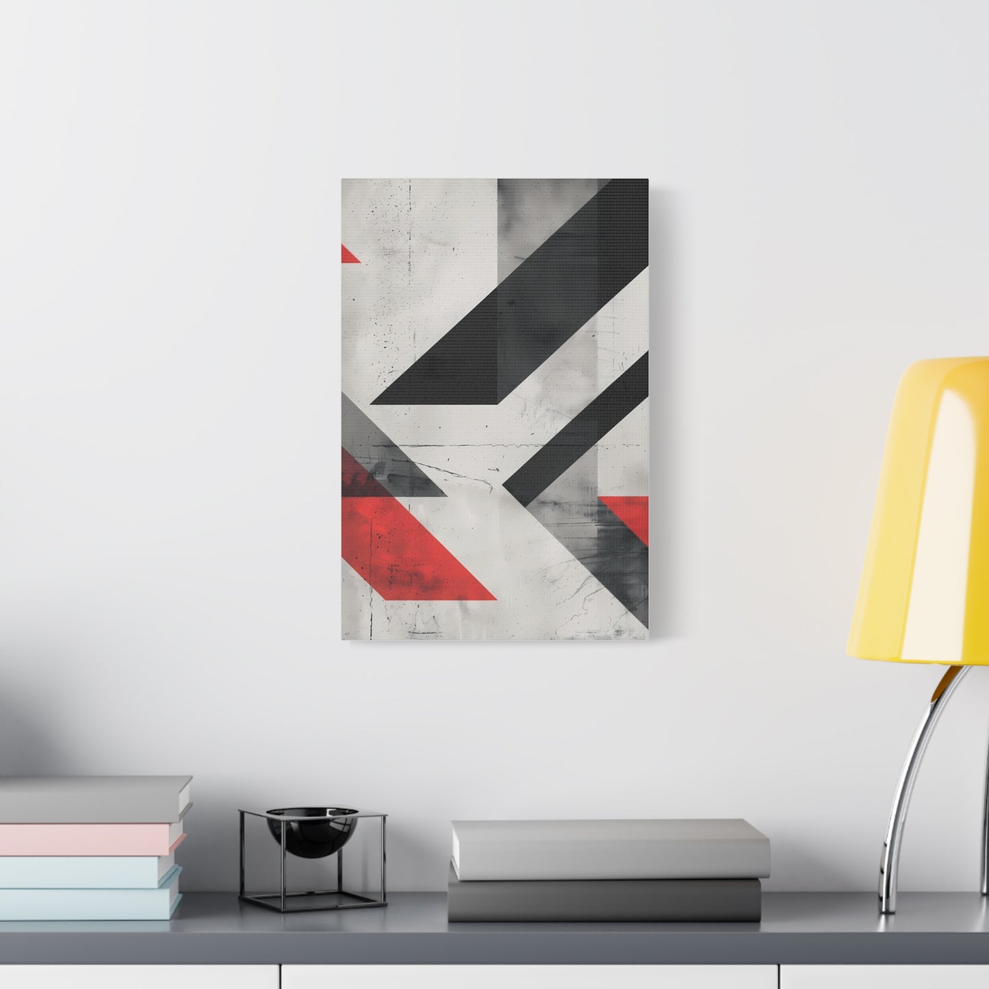 Industrial Arrows — Modern Black & Red Poster