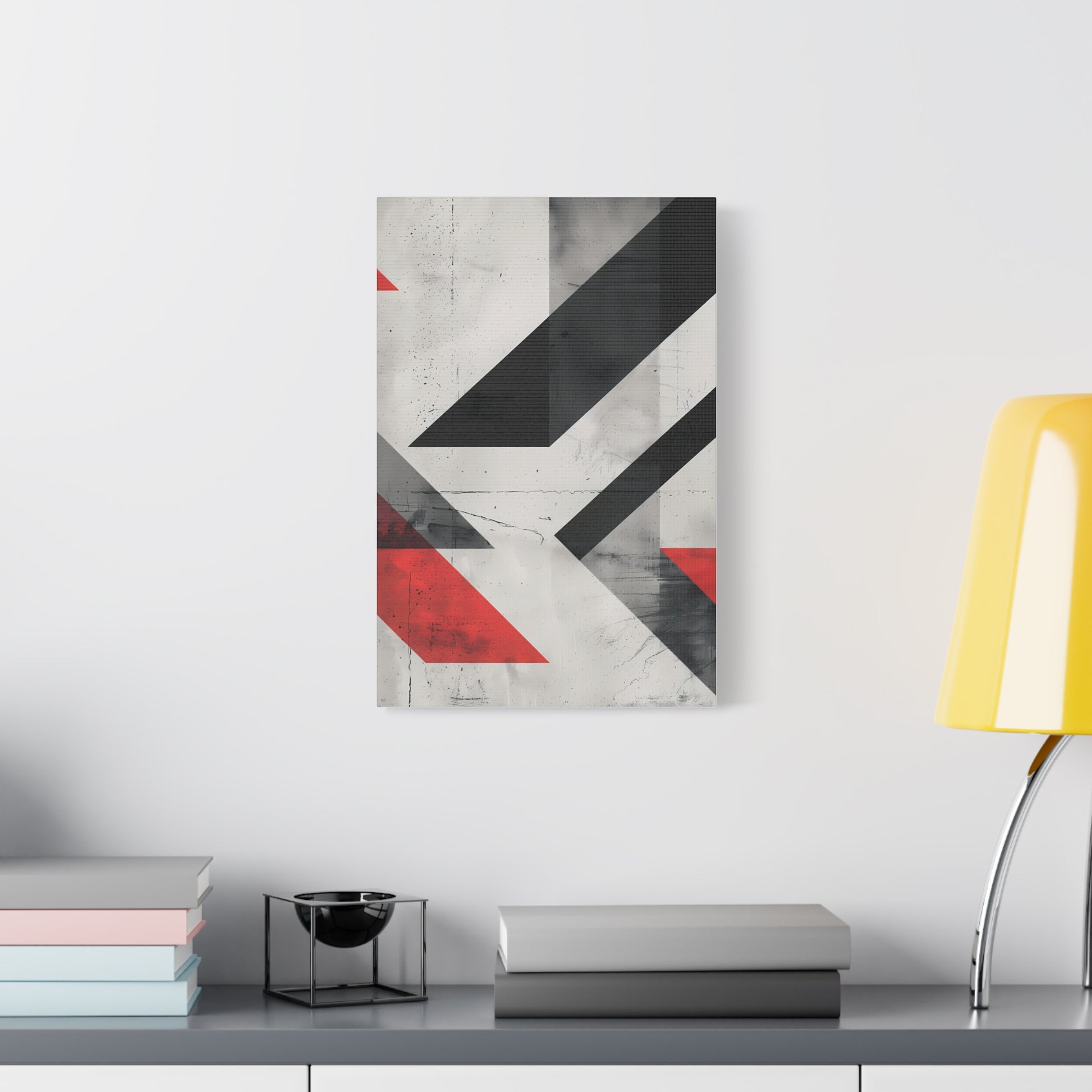 Industrial Arrows — Modern Black & Red Poster