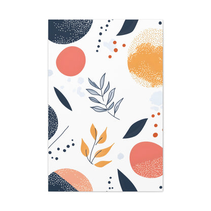 Abstract Botanical Canvas Print – Modern Floral Wall Art