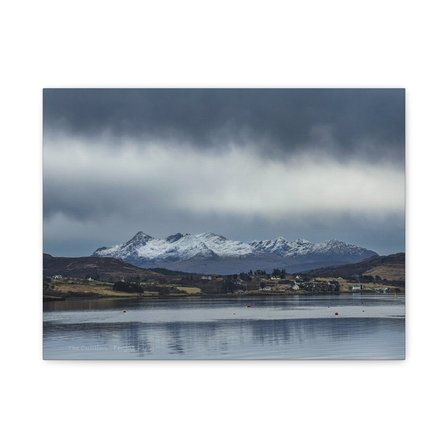 The Cuillins Canvas Print – By Photographer Fergus King l Scottish Highlands Seascape Wall Art