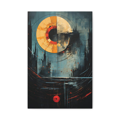 Orbital Echoes” — Cosmic Geometric Poster