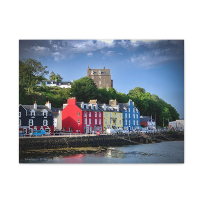 Tobermory Harbourfront – Canvas Print by Photographer Fergus King