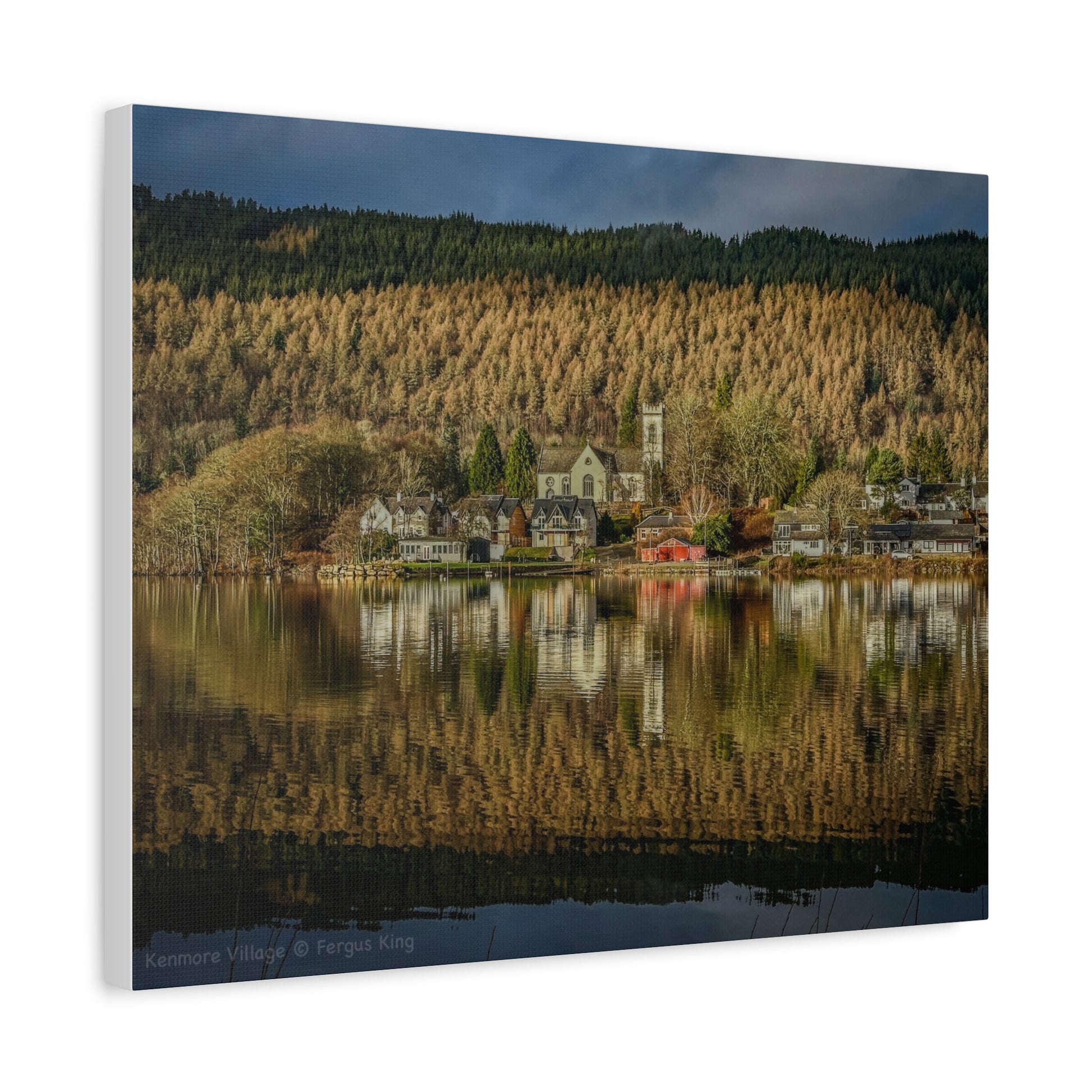 Kenmore Village Canvas Print – Scottish Highlands Wall Art by Photographer Fergus King