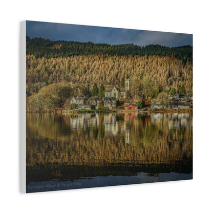 Kenmore Village Canvas Print – Scottish Highlands Wall Art by Photographer Fergus King