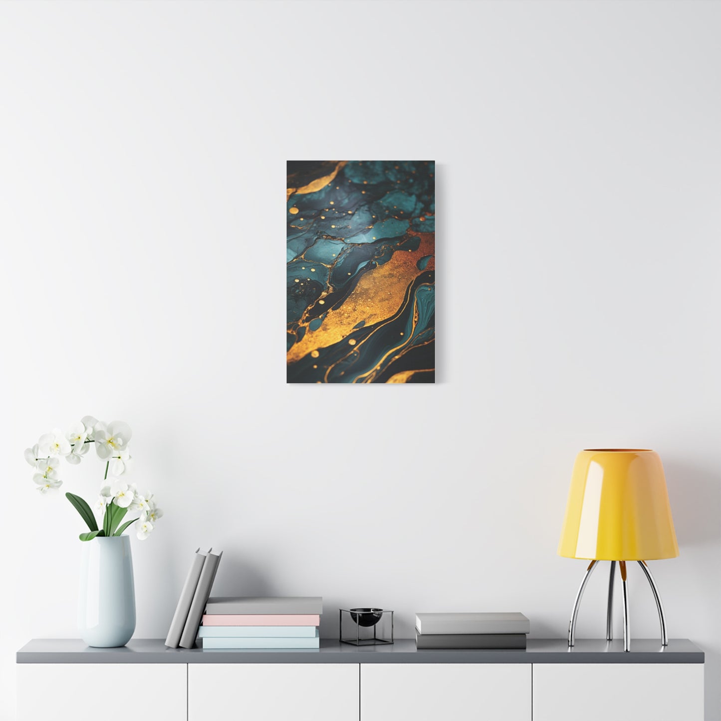 Elegant Abstract Wall Art Canvas Print, Modern Home Decor
