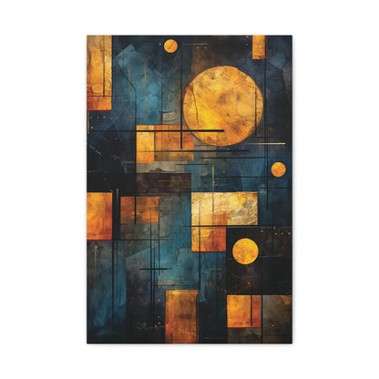 Abstract Geometric Wall Art Canvas Print, Modern Home Decor