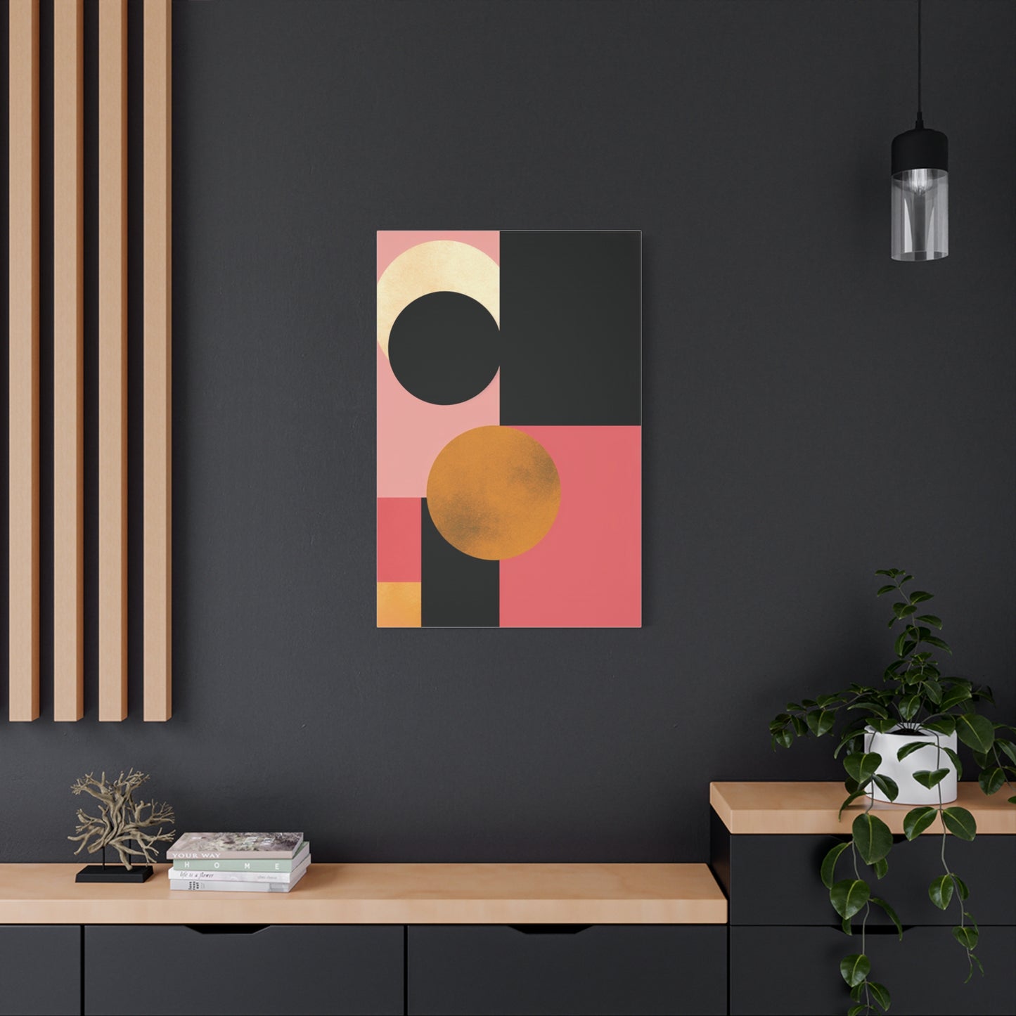 Golden Balance — Geometric Modern Wall Art