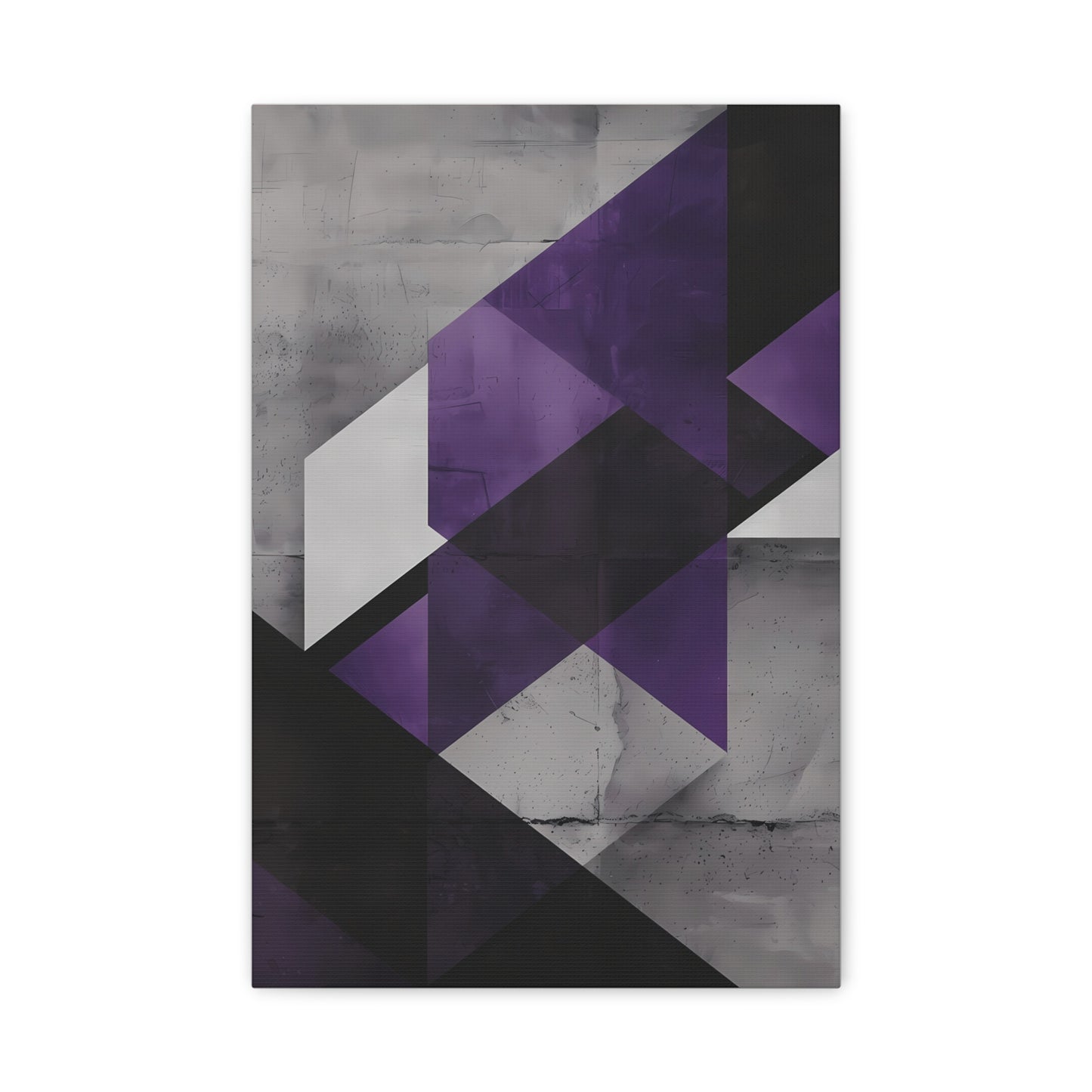 Violet Axis — Abstract Geometric Wall Art