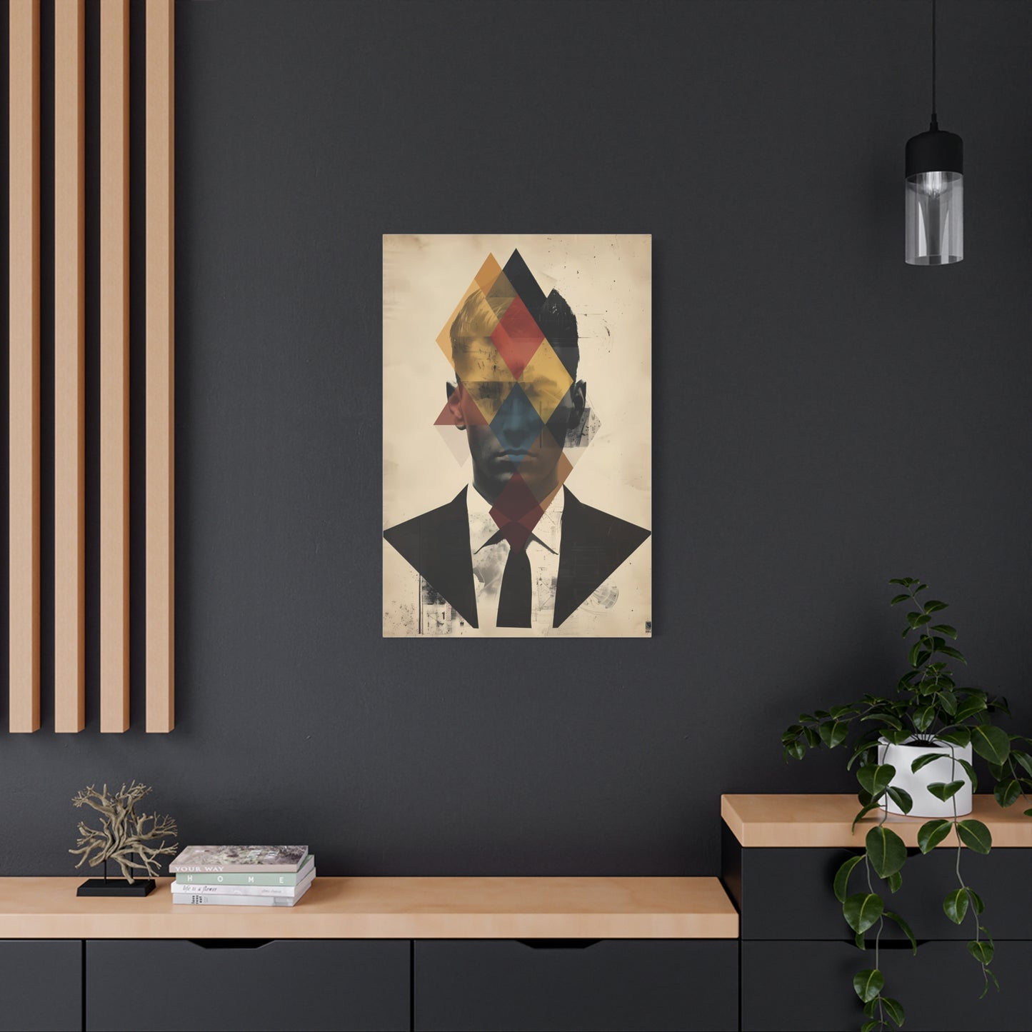 Abstract Portrait Canvas Art, Modern Wall Decor