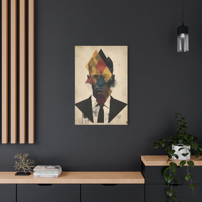 Abstract Portrait Canvas Art, Modern Wall Decor