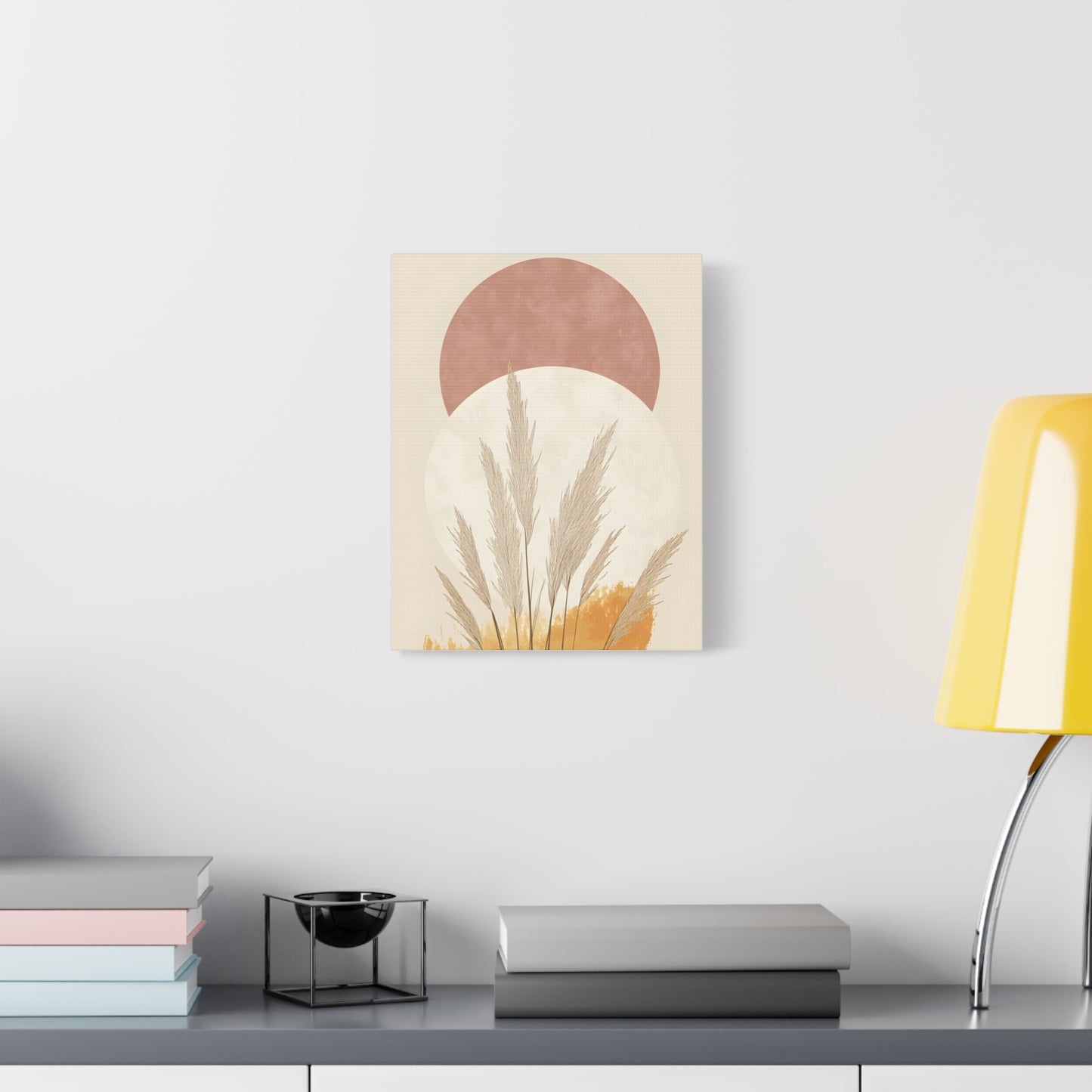 Boho Chic Wall Art Canvas, Modern Decorative Print