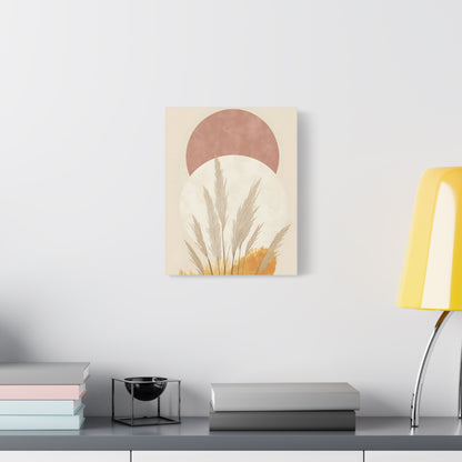 Boho Chic Wall Art Canvas, Modern Decorative Print