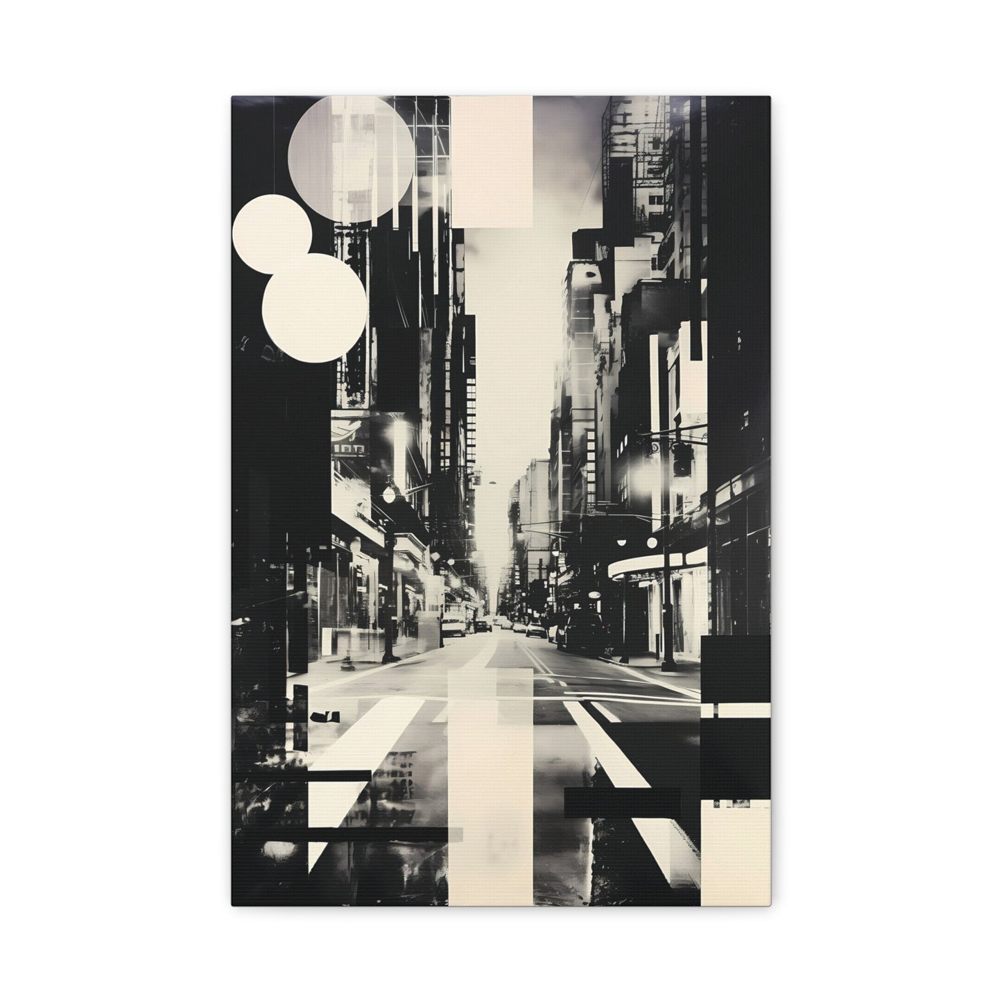 Urban Abstract Wall Art Canvas Print, Modern Home Decor