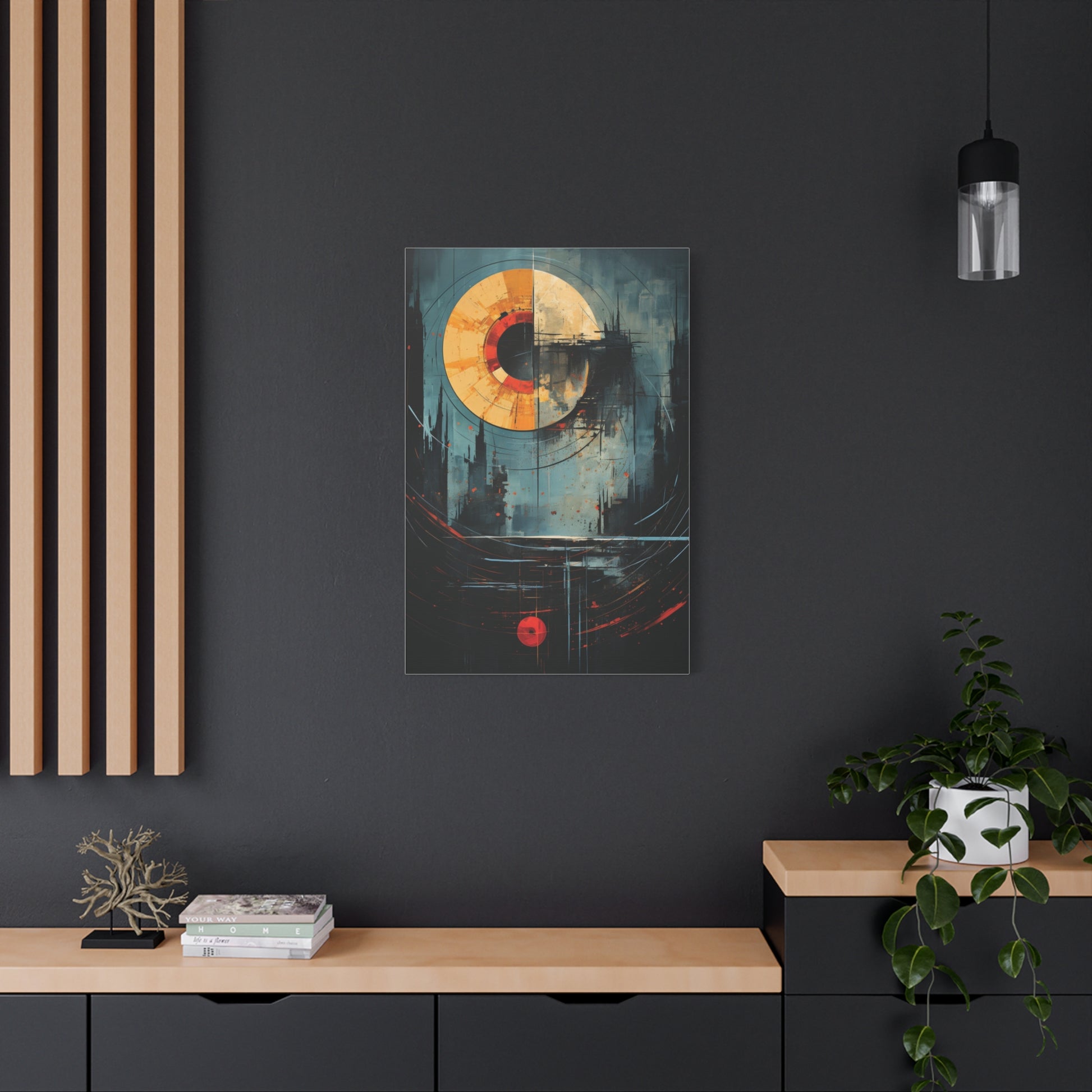 Orbital Echoes” — Cosmic Geometric Poster