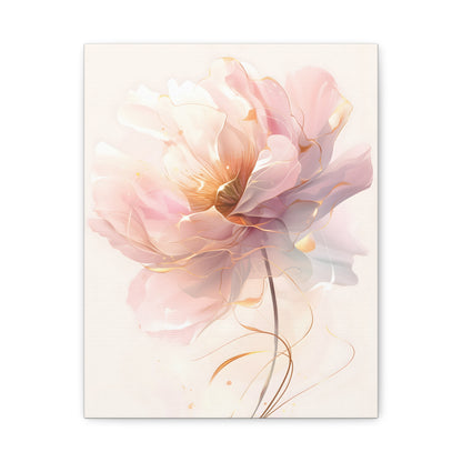 Ethereal Peony Floral Painting, Wall Art Gift for Garden Lovers