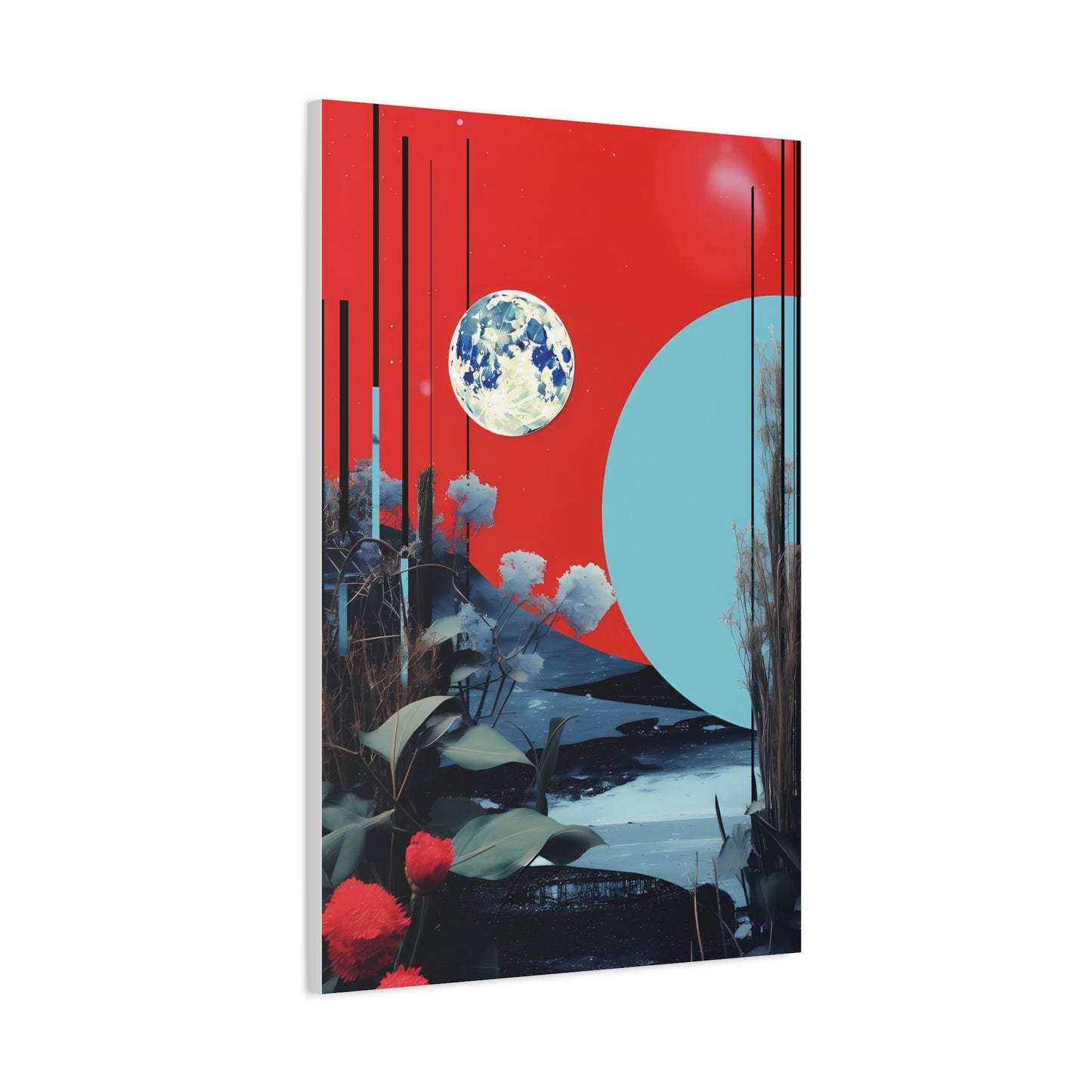 Artistic Matte Canvas Wall Art - Colorful Landscape Decor