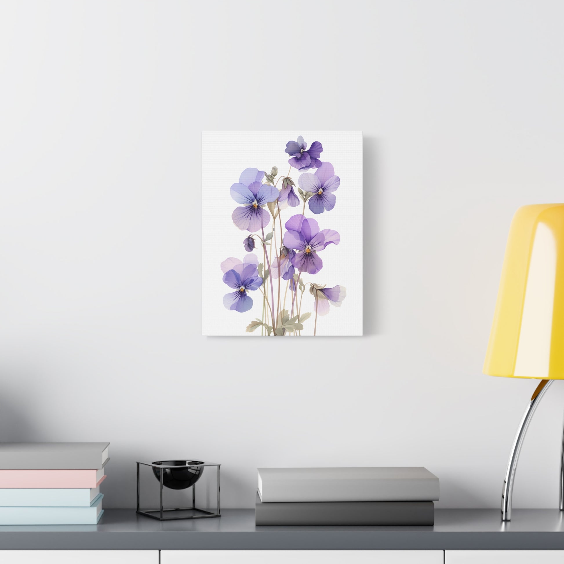 Lavender Whisper — Blue Purple Floral Botanical Print