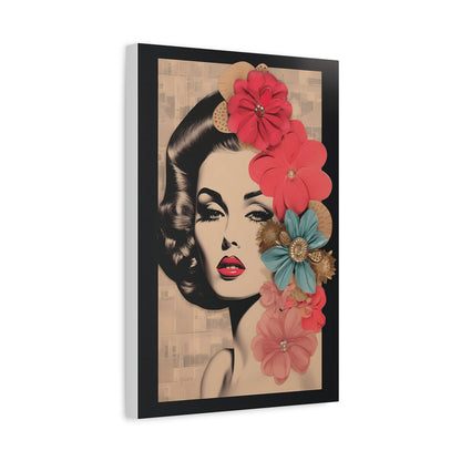 Elegant Floral Art Canvas Print, Wall Decor, Home Decoration