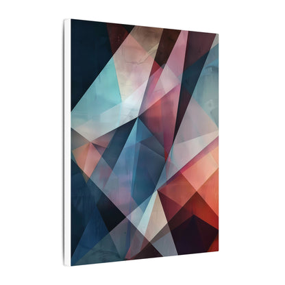 Abstract Shards Canvas Art: Deep Hues and Prismatic Depth