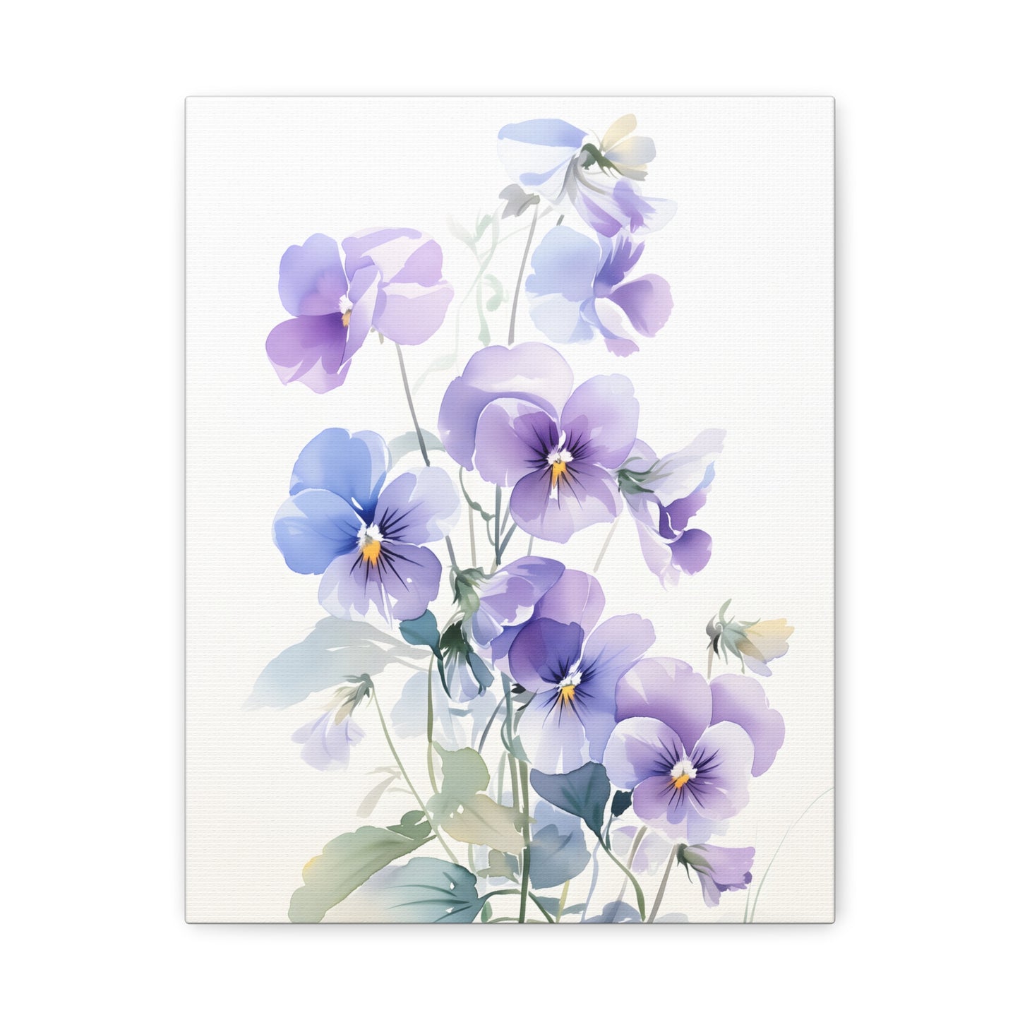 Delicate Spring Floral Art Print, Pastel Flower Wall Decor