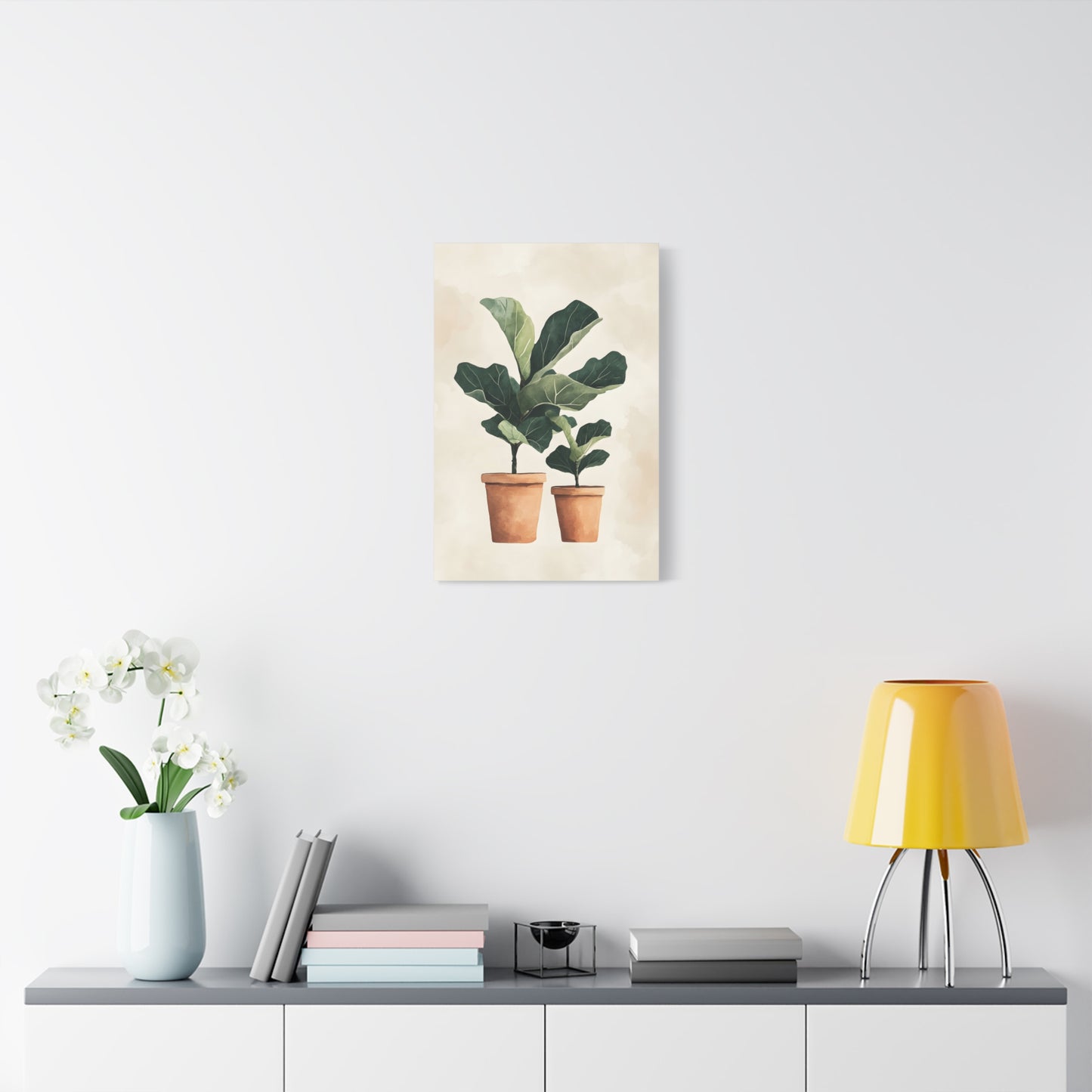 Botanical Wall Art Print, Fiddle Leaf Fig Canvas