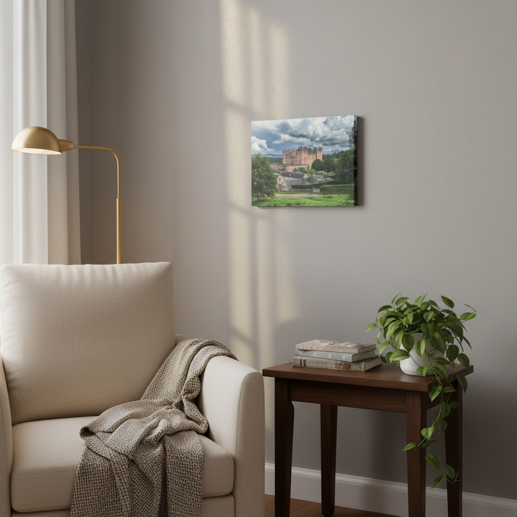 Drumlanrig Castle Canvas Print – by Photographer Fergus King